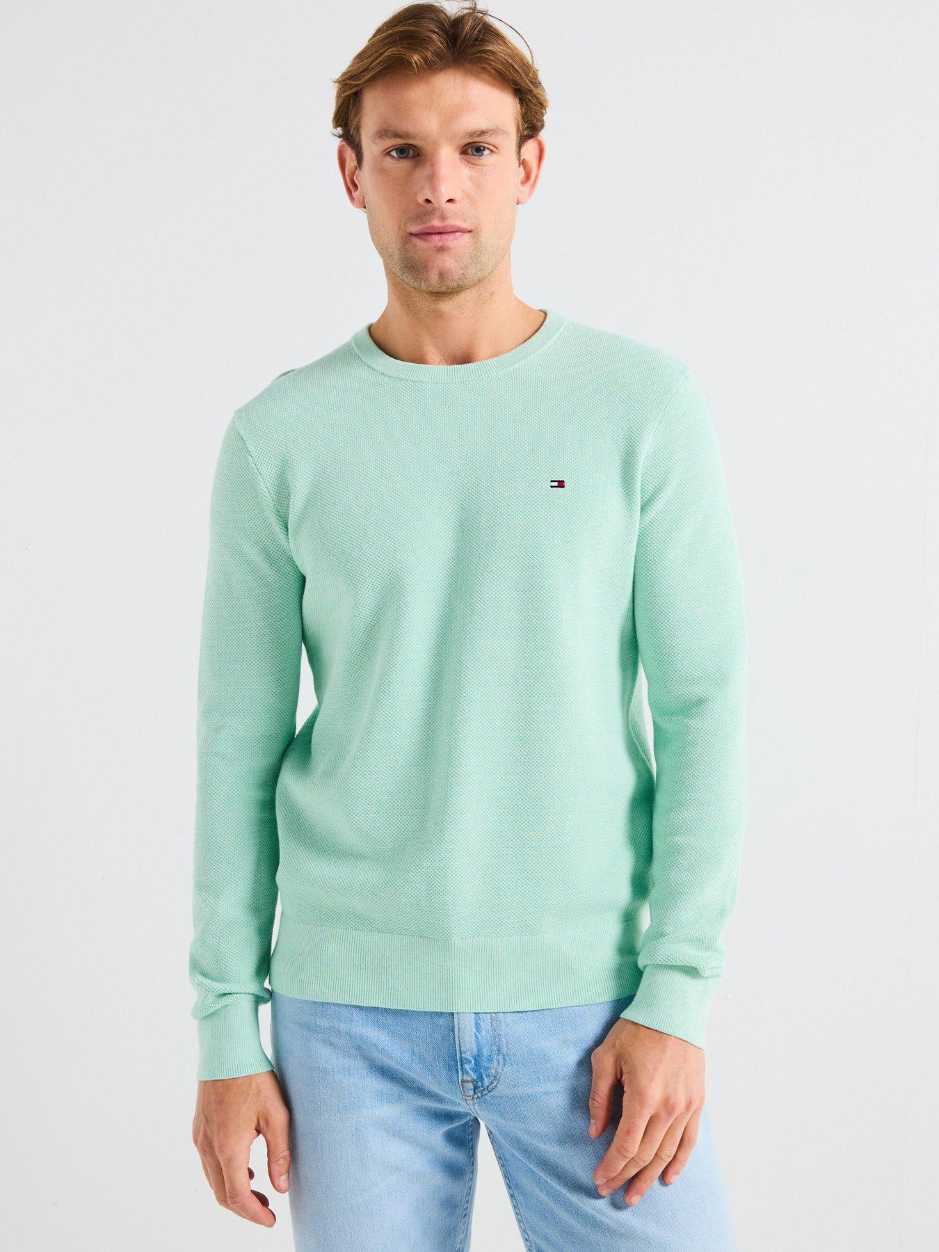 Image 1 of 5 of Tommy Hilfiger Essential Structure Crew Neck Knitted Jumper - Grey