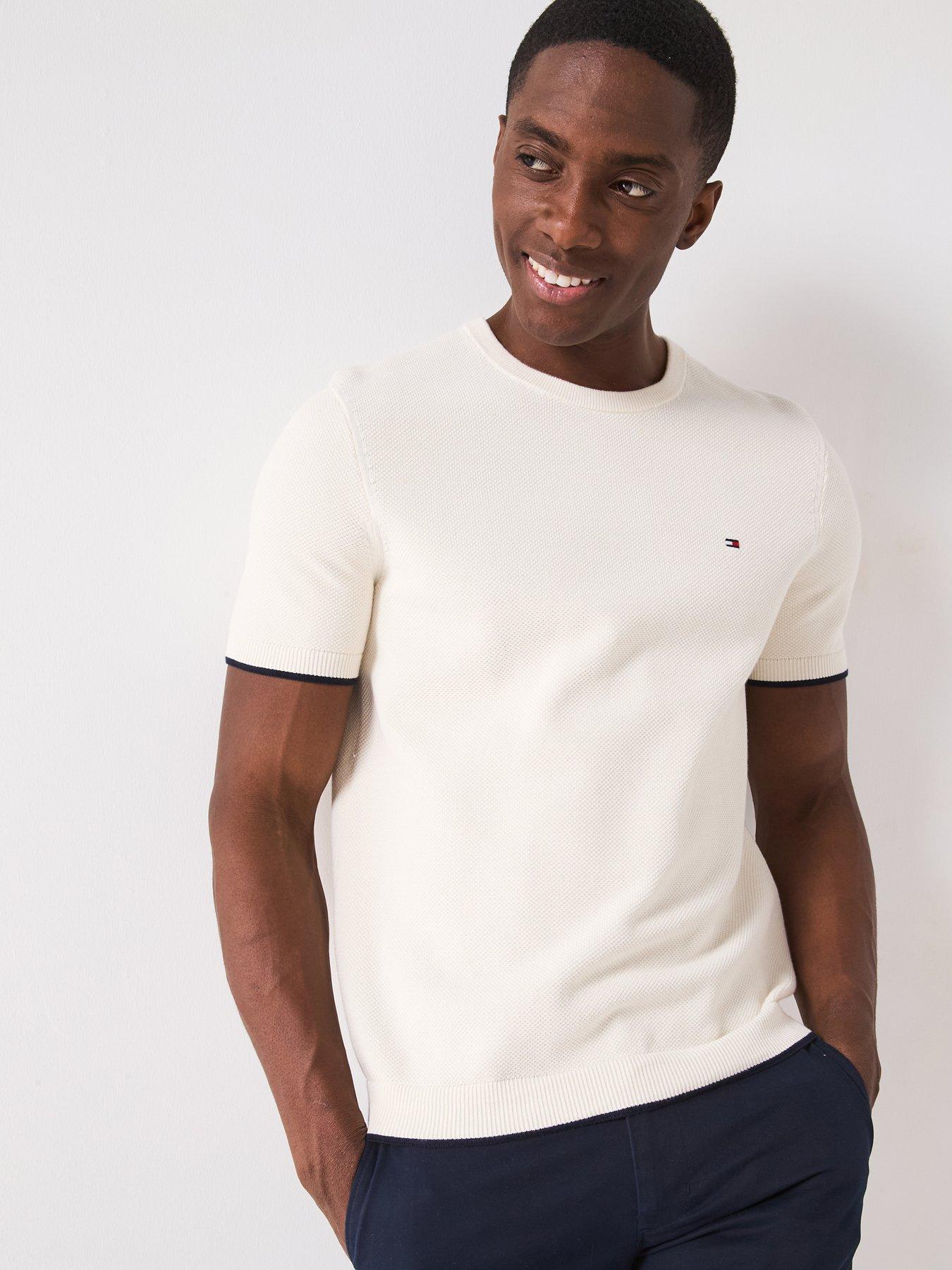 tommy-hilfiger-tipped-structure-short-sleeve-knitted-t-shirt-light-cream