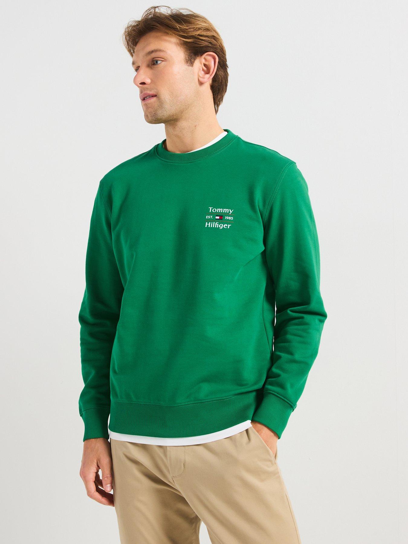 Image 1 of 6 of Tommy Hilfiger Stack Crew Sweat - Green