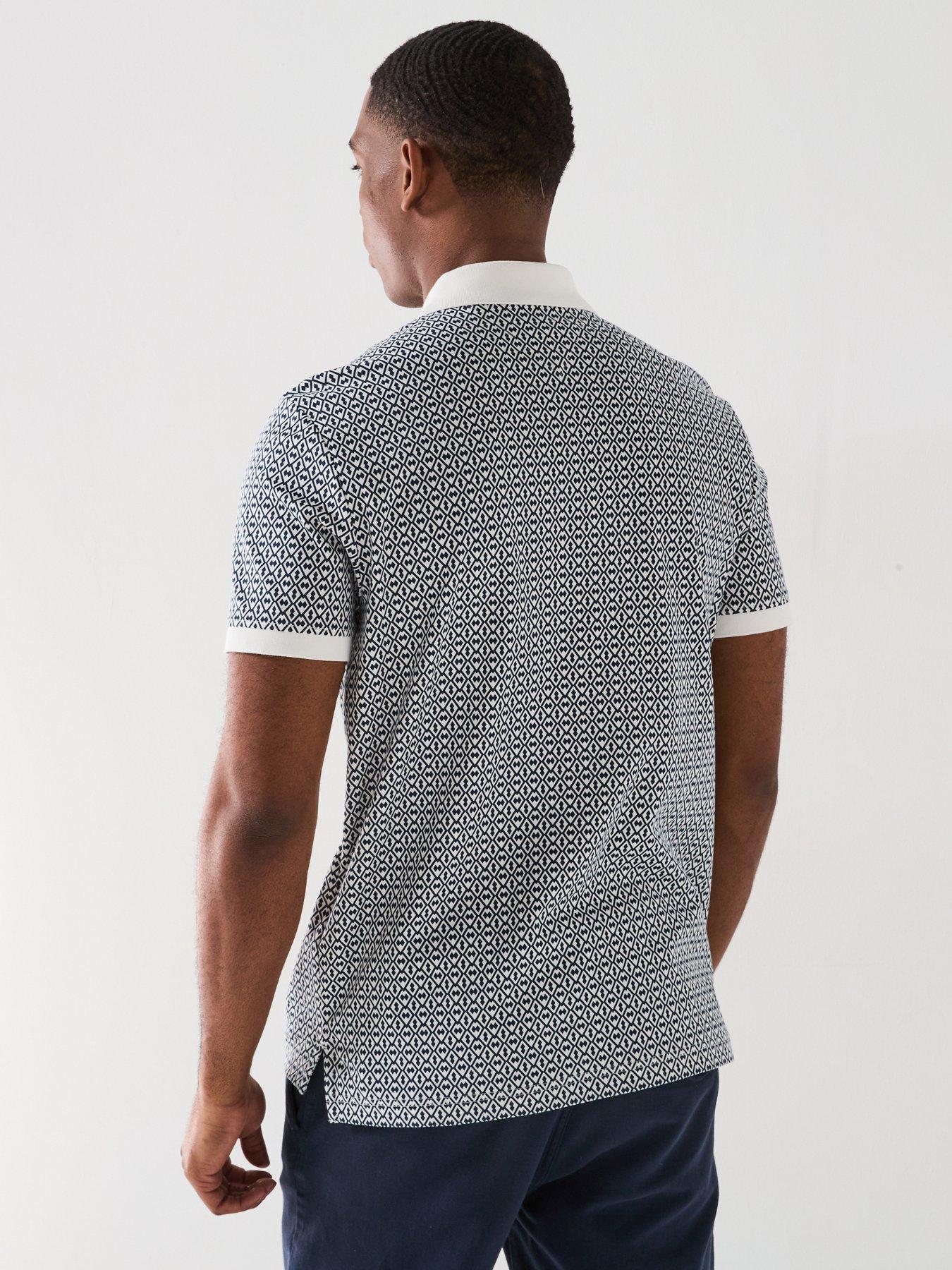 image of tommy-hilfiger-regular-fit-interlock-all-over-print-polo-shirt-off-whitemulti