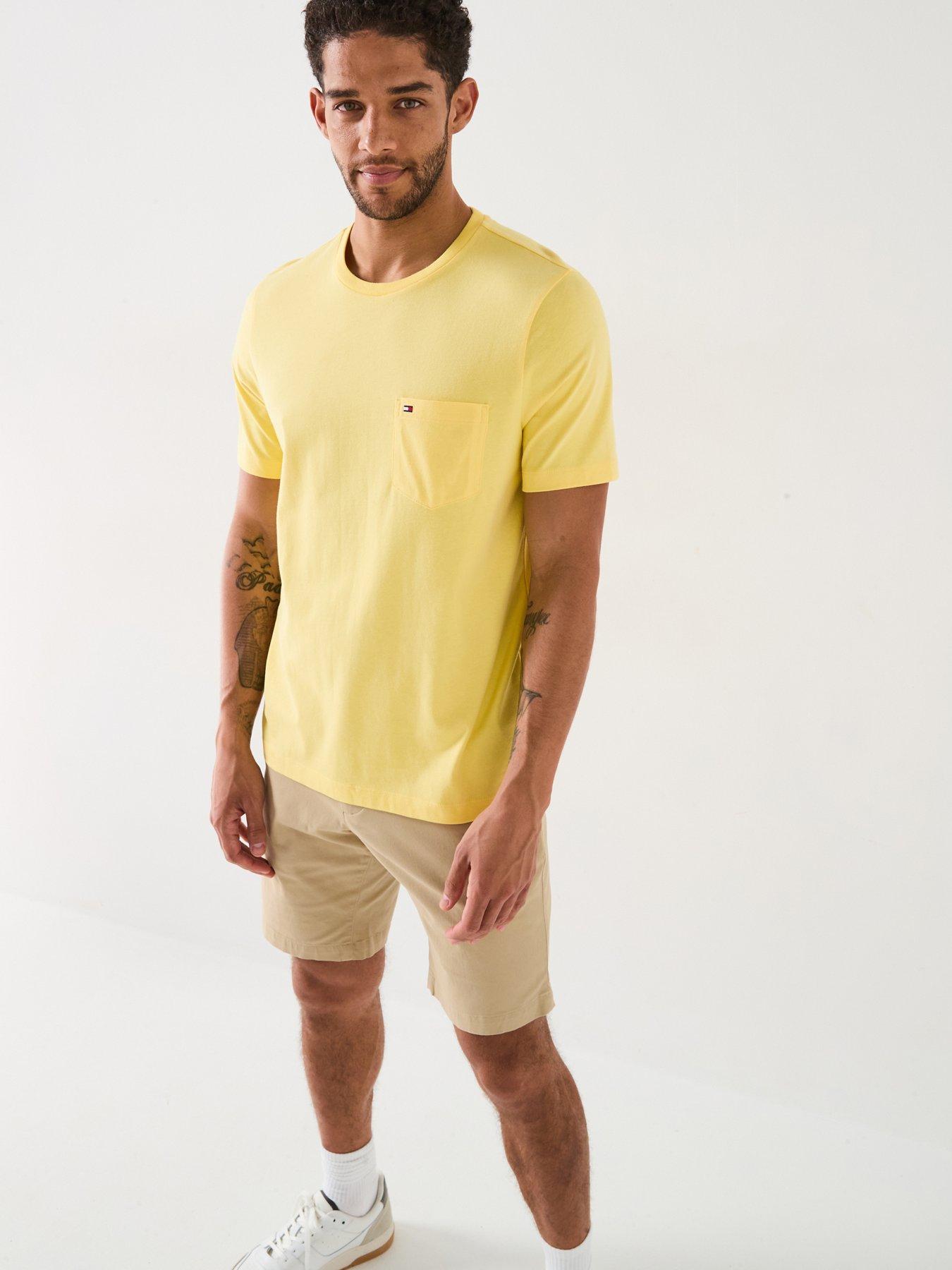 tommy-hilfiger-essential-solid-pocket-t-shirt-yellow