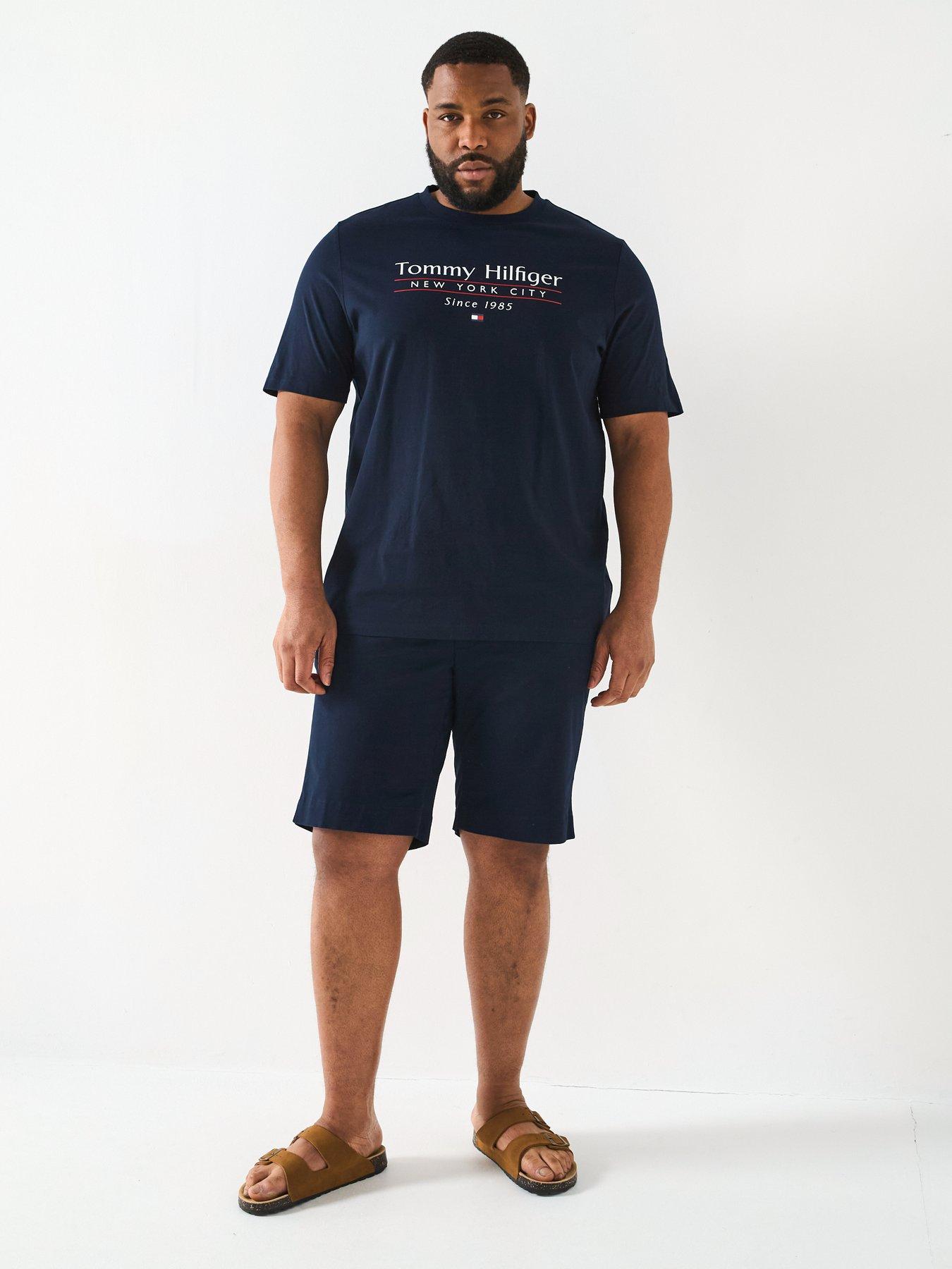  image of tommy-hilfiger-big-amp-tall-1985-brooklyn-shorts-navy-navy
