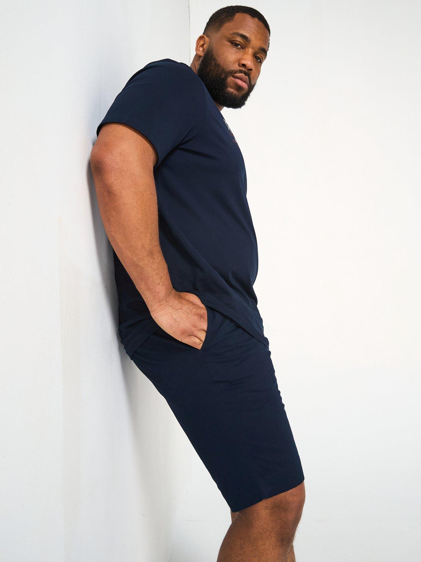  image of tommy-hilfiger-big-amp-tall-1985-brooklyn-shorts-navy-navy