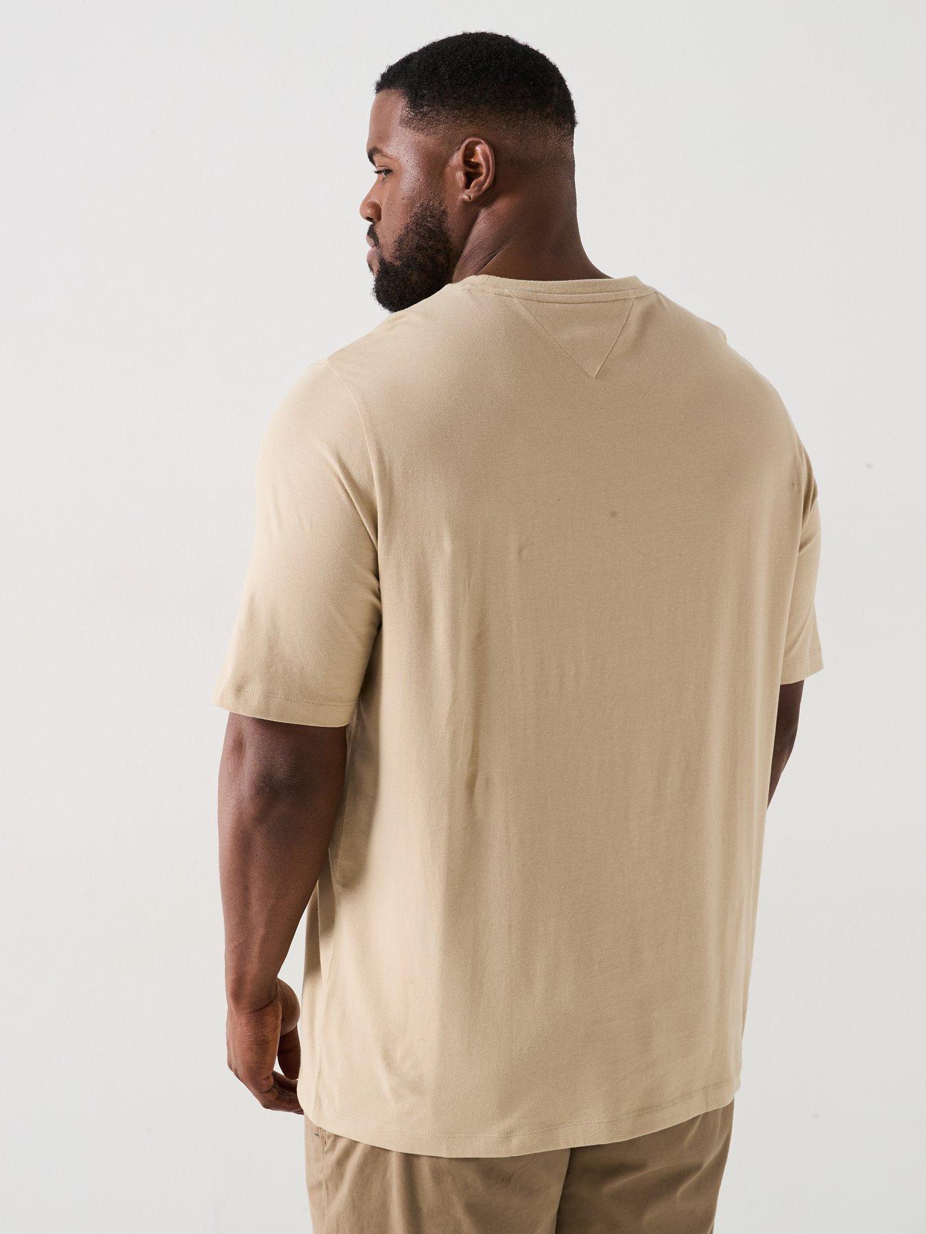  image of tommy-hilfiger-big-amp-tall-essential-regular-fit-t-shirt-natural