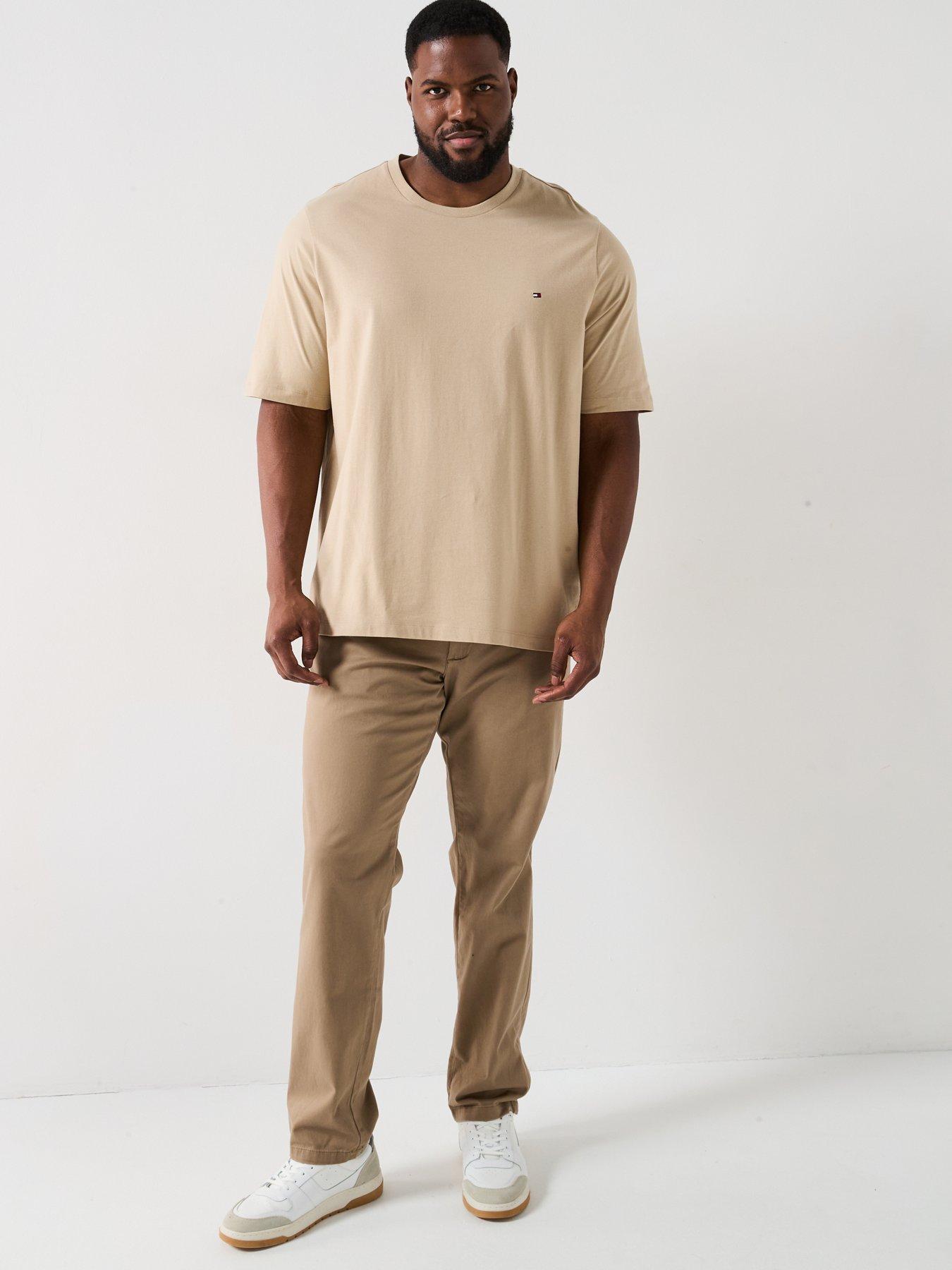  image of tommy-hilfiger-big-amp-tall-essential-regular-fit-t-shirt-natural