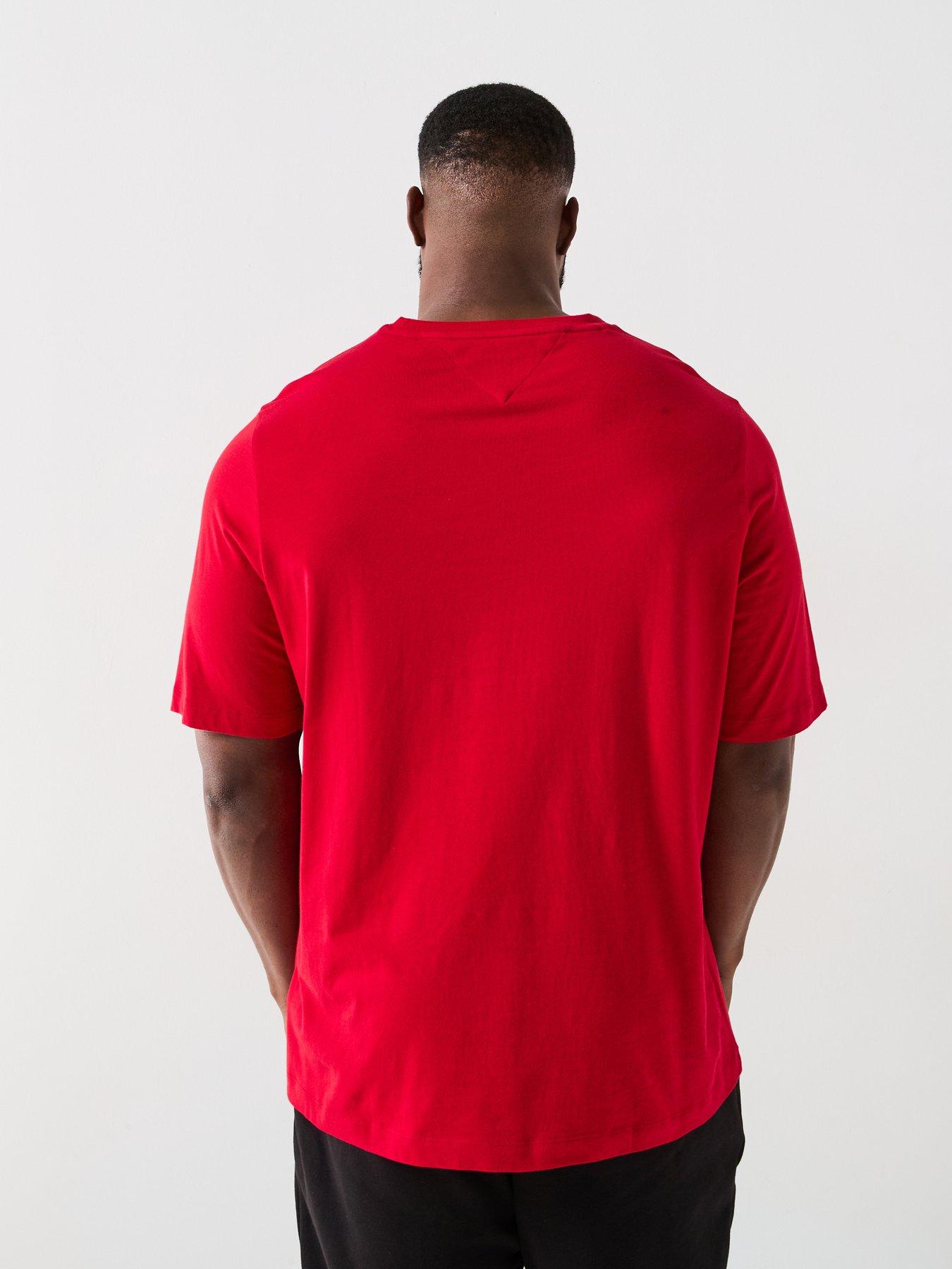  image of tommy-hilfiger-big-amp-tall-essential-regular-fit-t-shirt-red