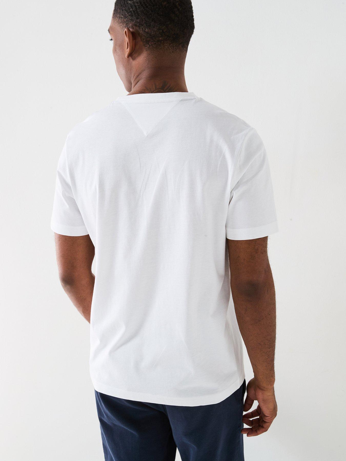  image of tommy-hilfiger-monotype-all-american-left-chest-logo-t-shirt-white