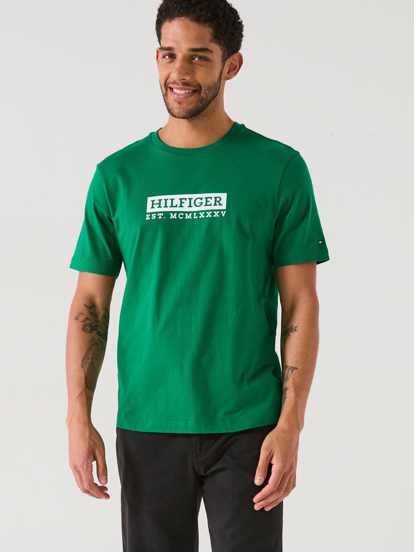  image of tommy-hilfiger-colour-graphic-t-shirt-green