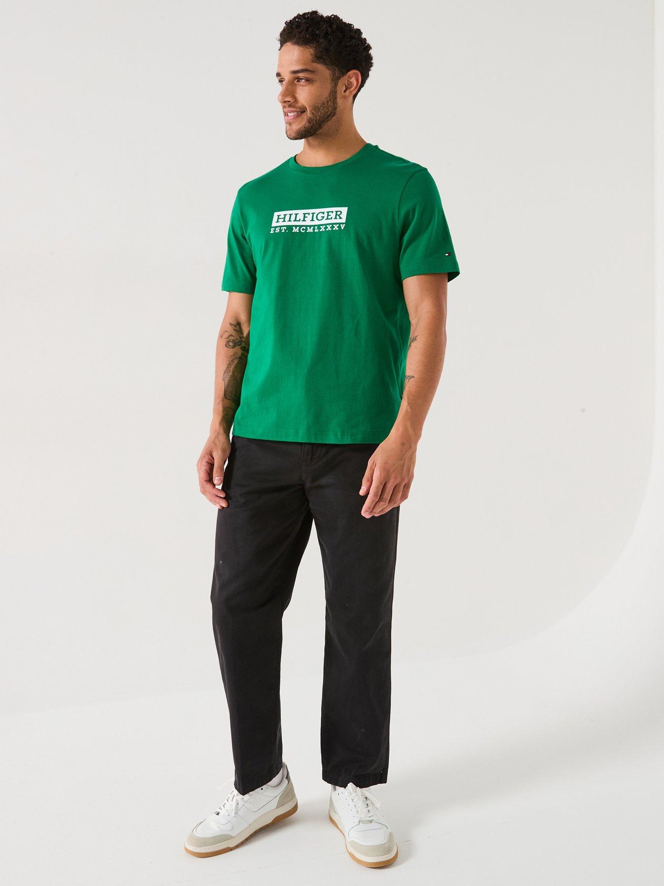  image of tommy-hilfiger-colour-graphic-t-shirt-green