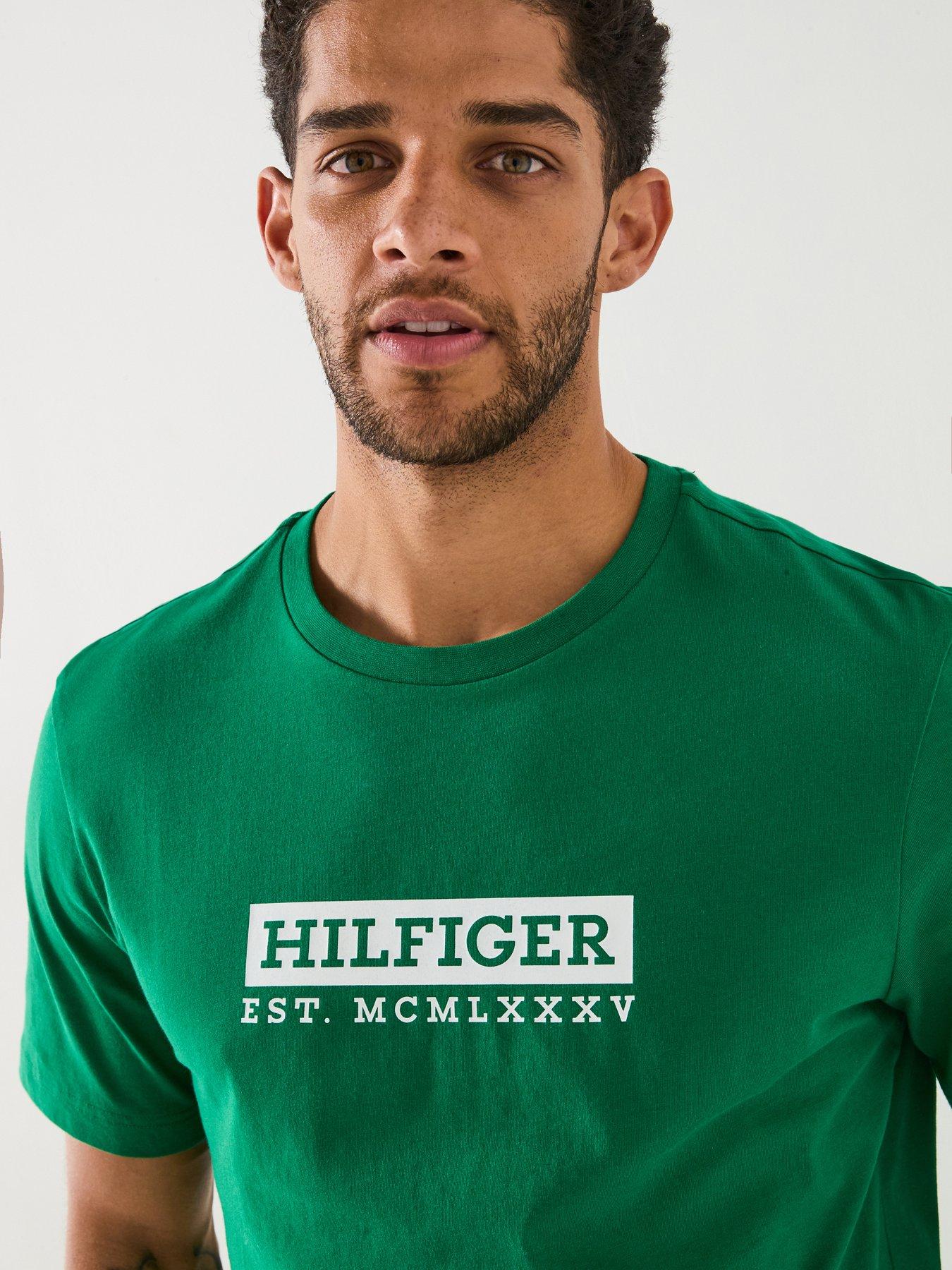  image of tommy-hilfiger-colour-graphic-t-shirt-green