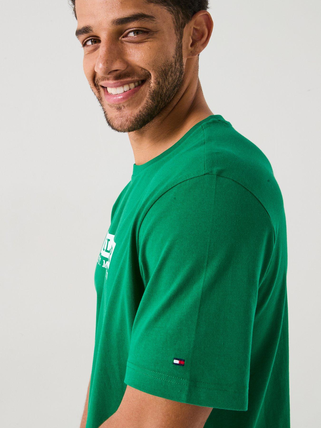  image of tommy-hilfiger-colour-graphic-t-shirt-green