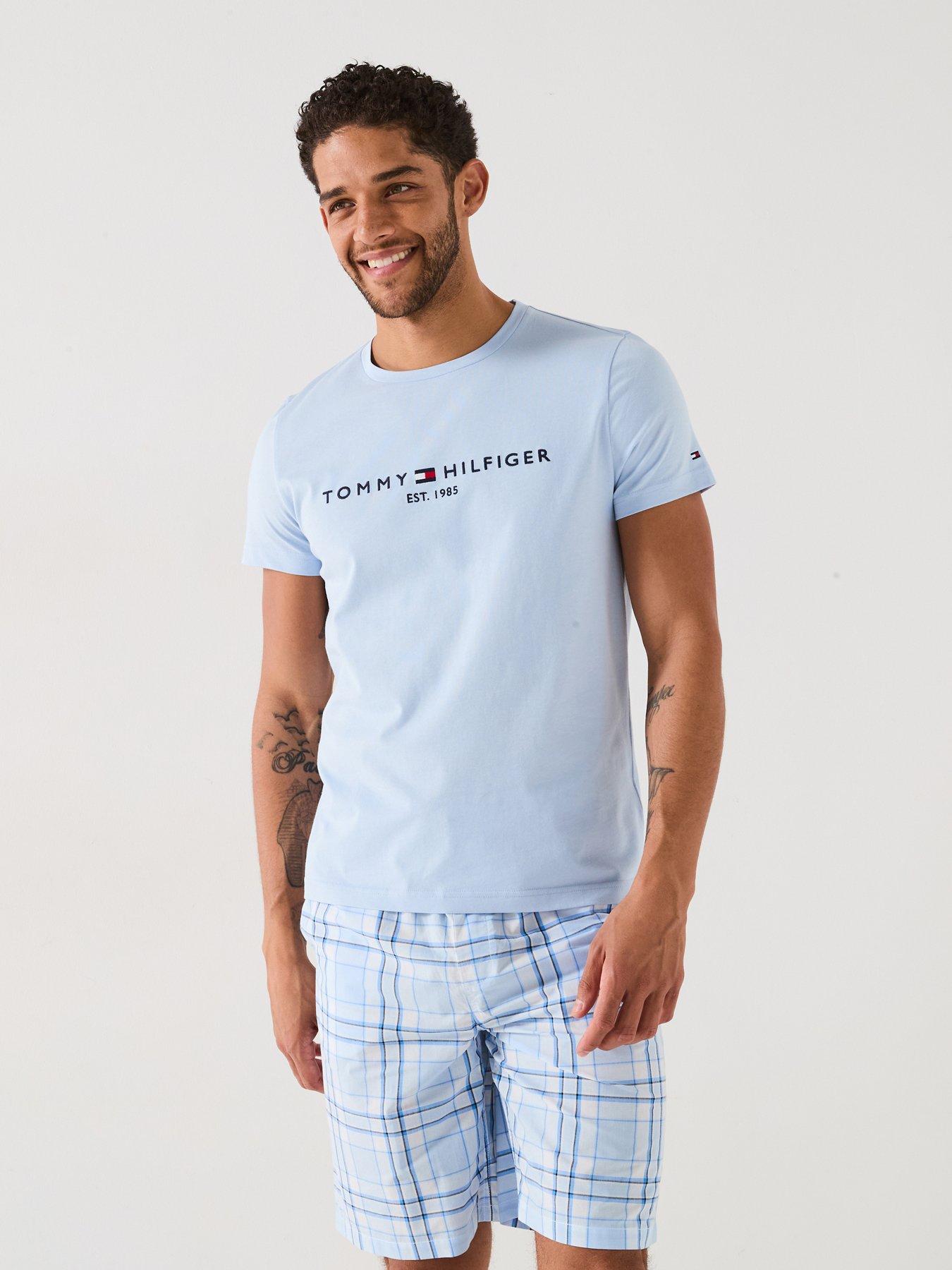 tommy-hilfiger-regular-fit-linear-chest-logo-t-shirt-light-blue