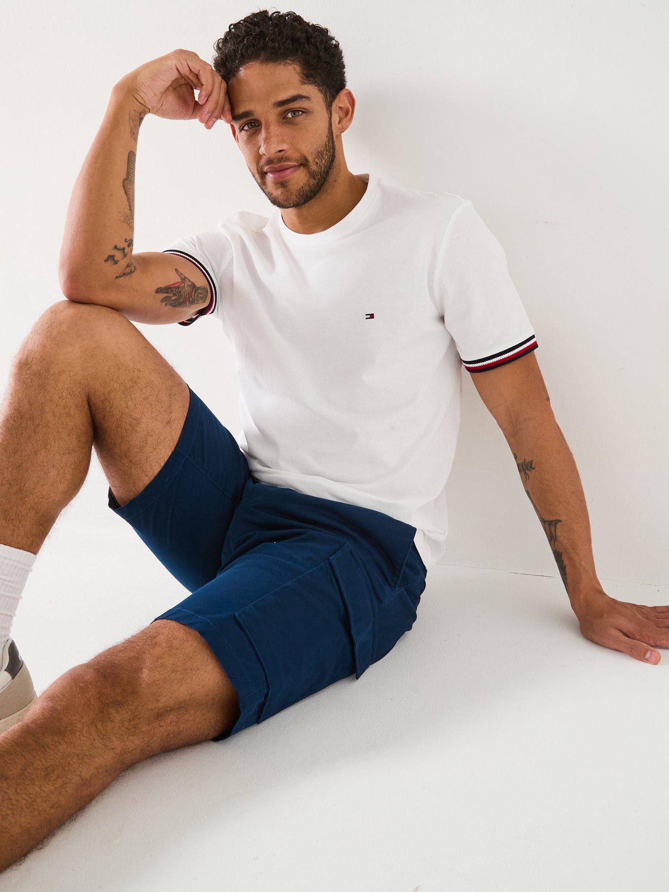 Image 4 of 6 of Tommy Hilfiger Harlem Cargo 1985 Cargo Shorts - Navy
