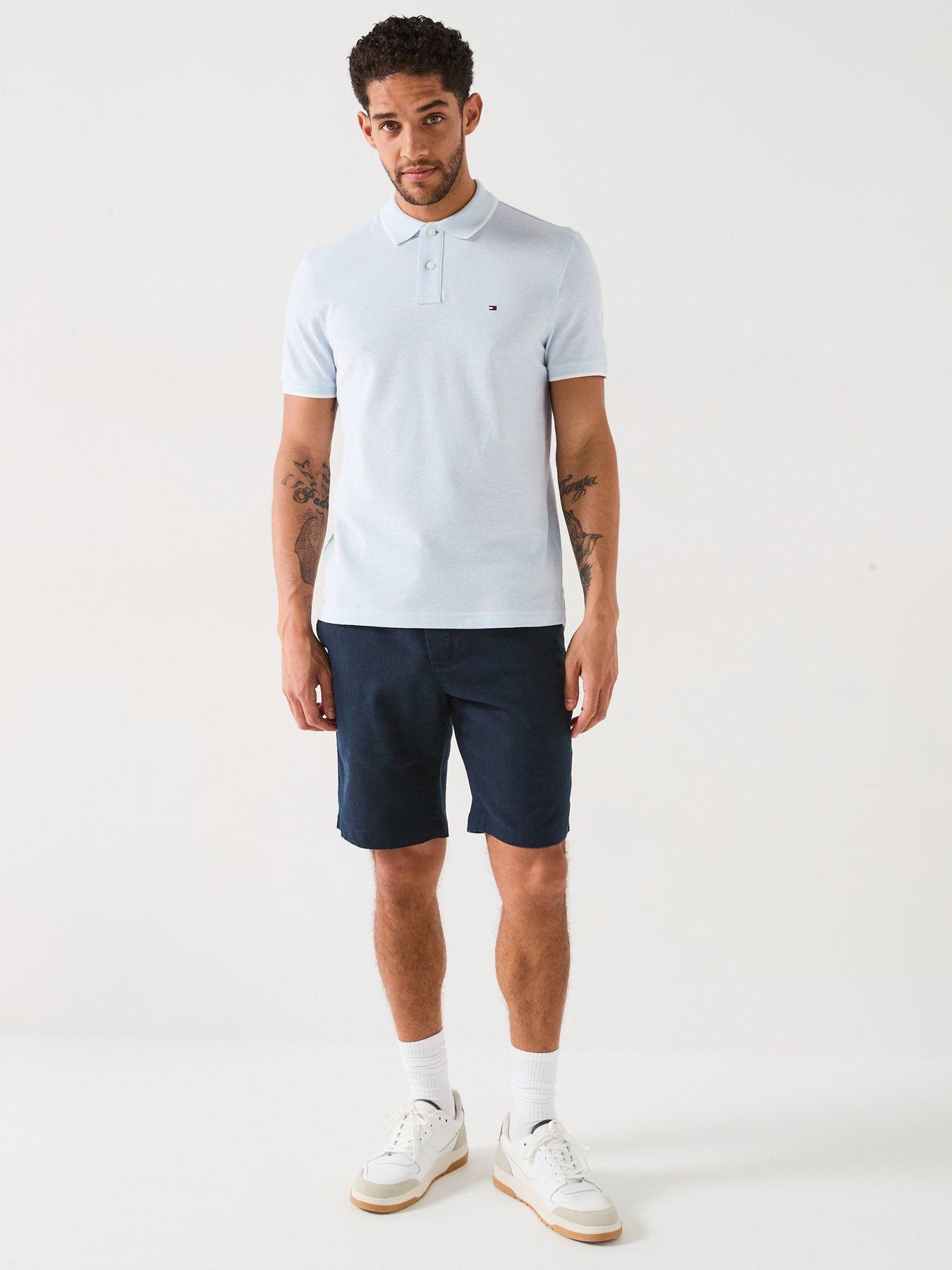 Image 3 of 5 of Tommy Hilfiger Harlem Po Linen Chino Shorts - Navy