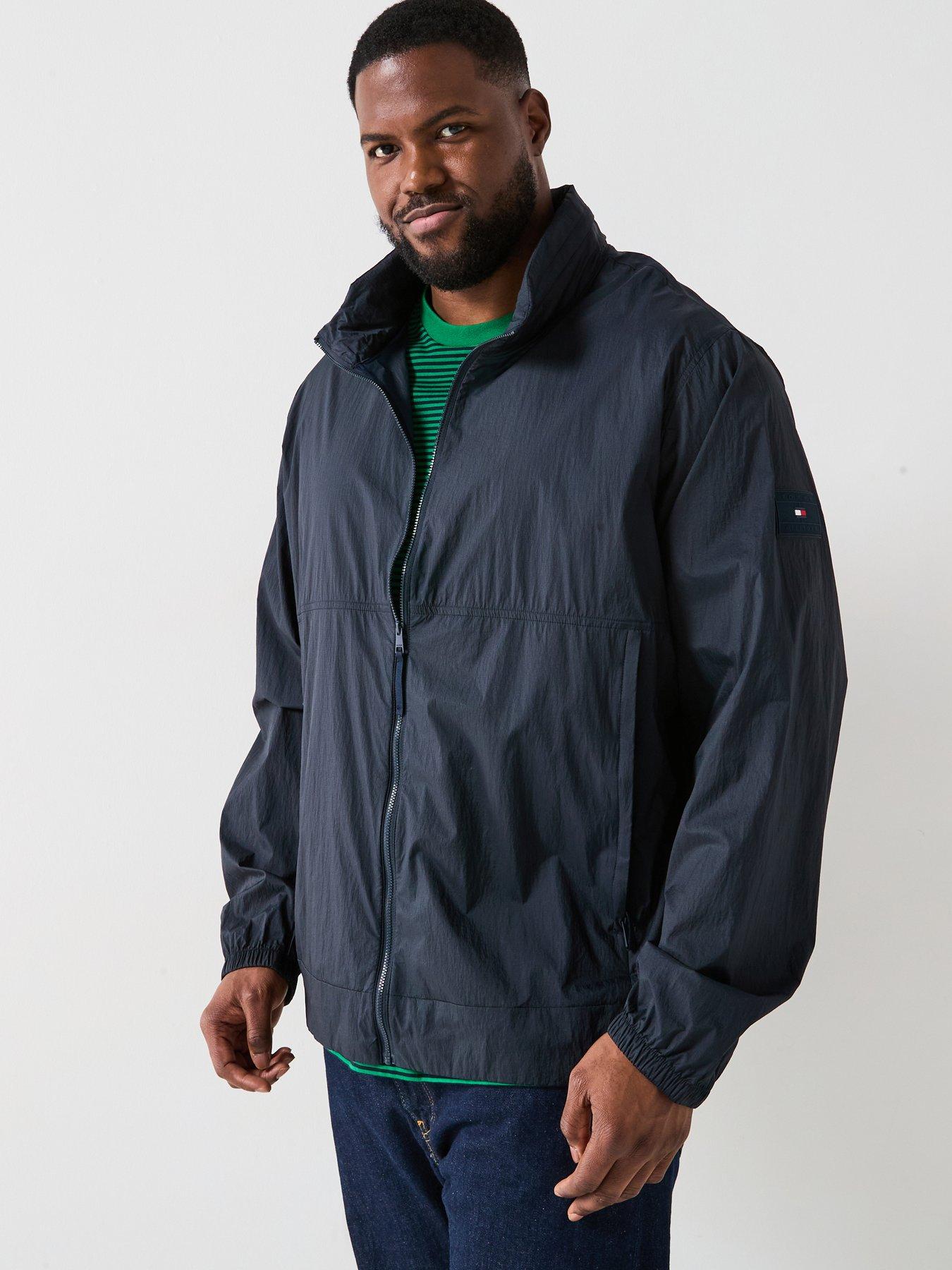  image of tommy-hilfiger-big-amp-tall-lightweight-jacket-navy