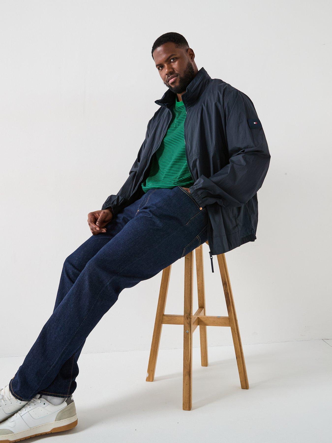  image of tommy-hilfiger-big-amp-tall-lightweight-jacket-navy