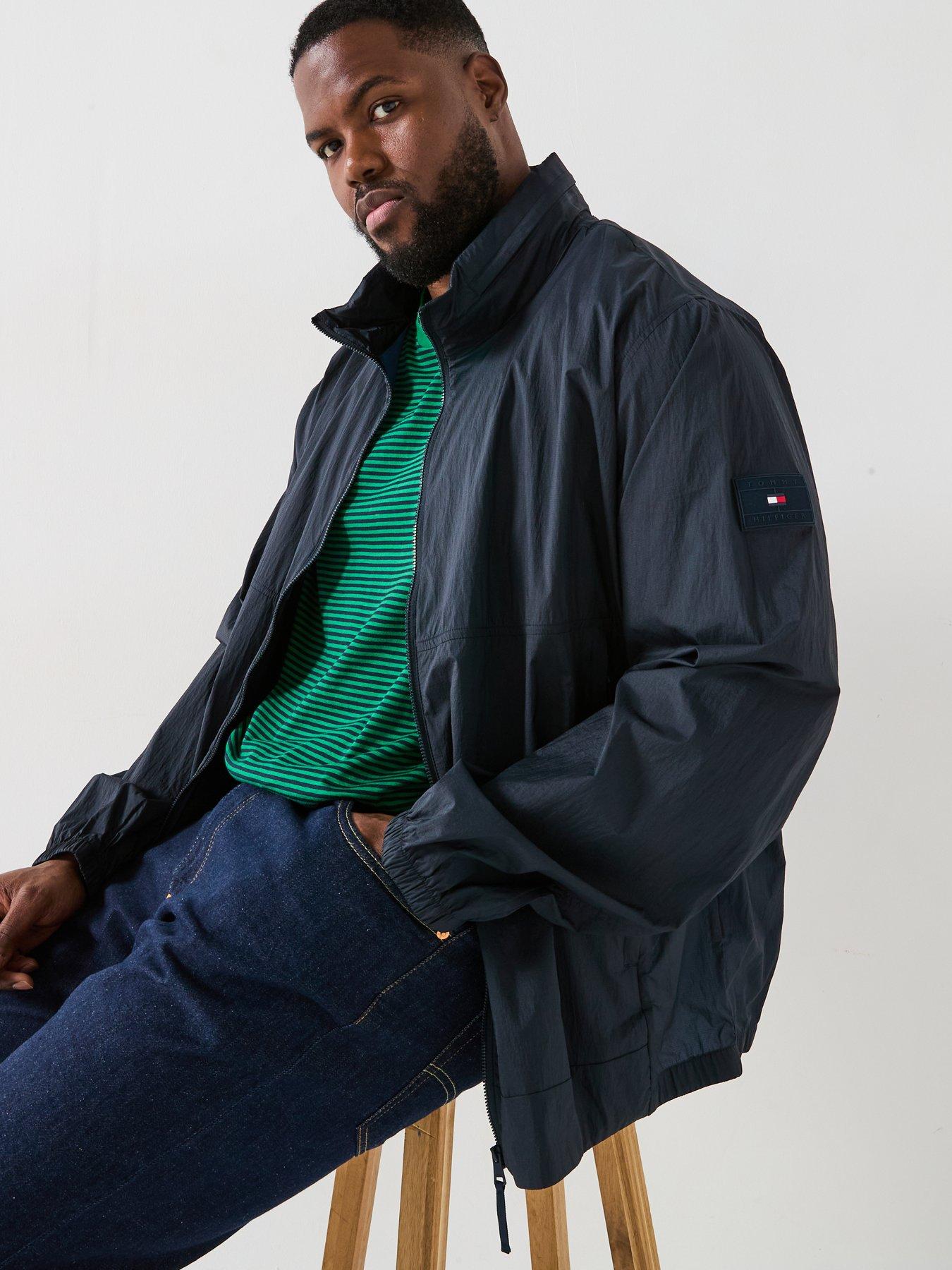  image of tommy-hilfiger-big-amp-tall-lightweight-jacket-navy