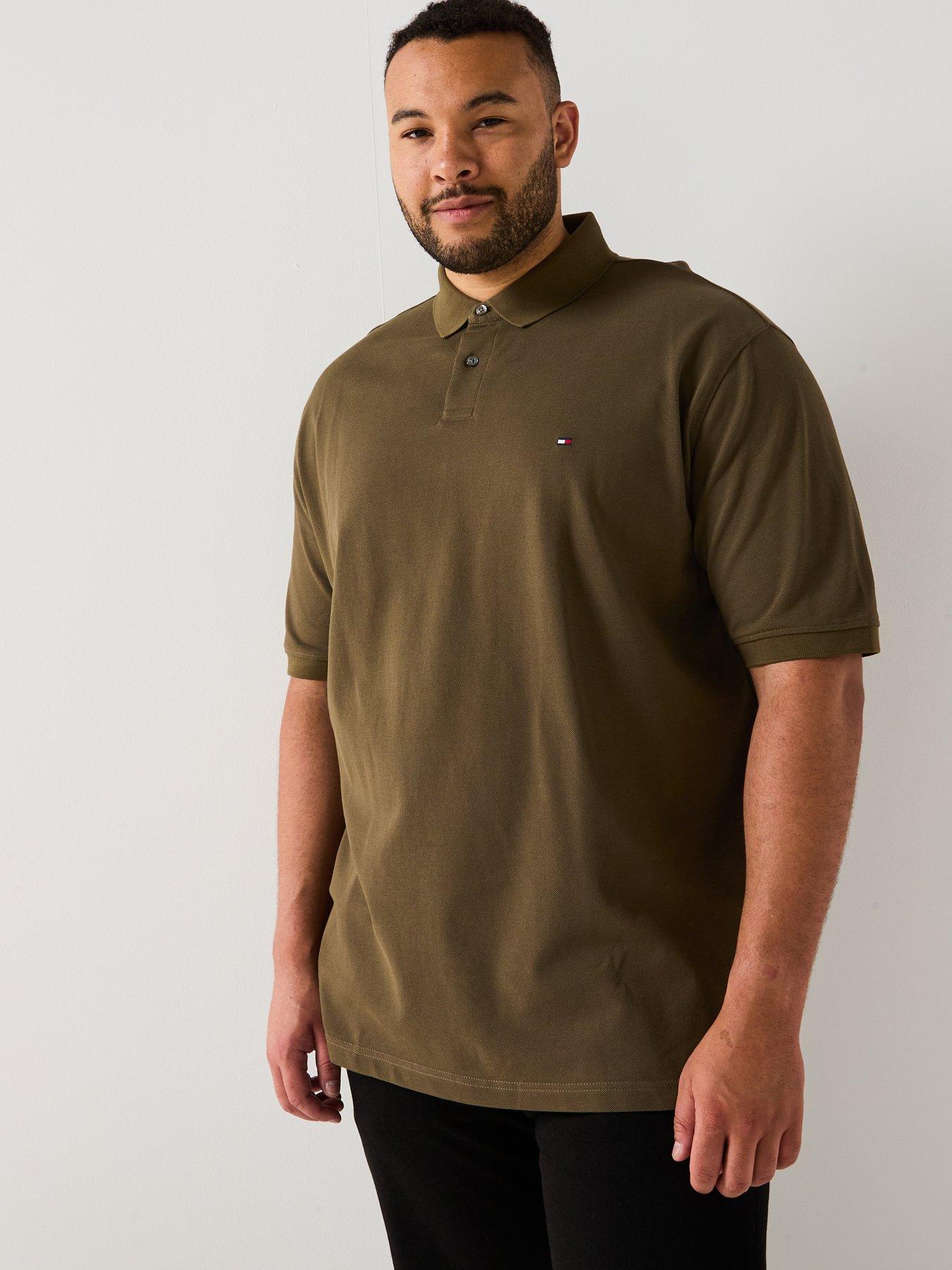 undefined Big & Tall 1985 Regular Fit Polo Shirt - Dark Khaki