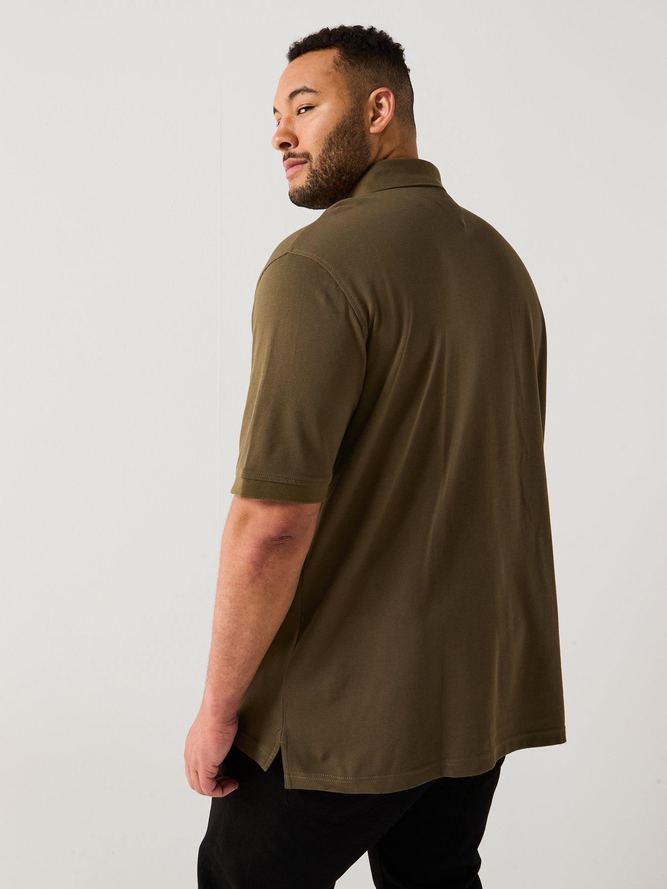 Image 2 of 4 of Tommy Hilfiger Big &amp; Tall 1985 Regular Fit Polo Shirt - Dark Khaki