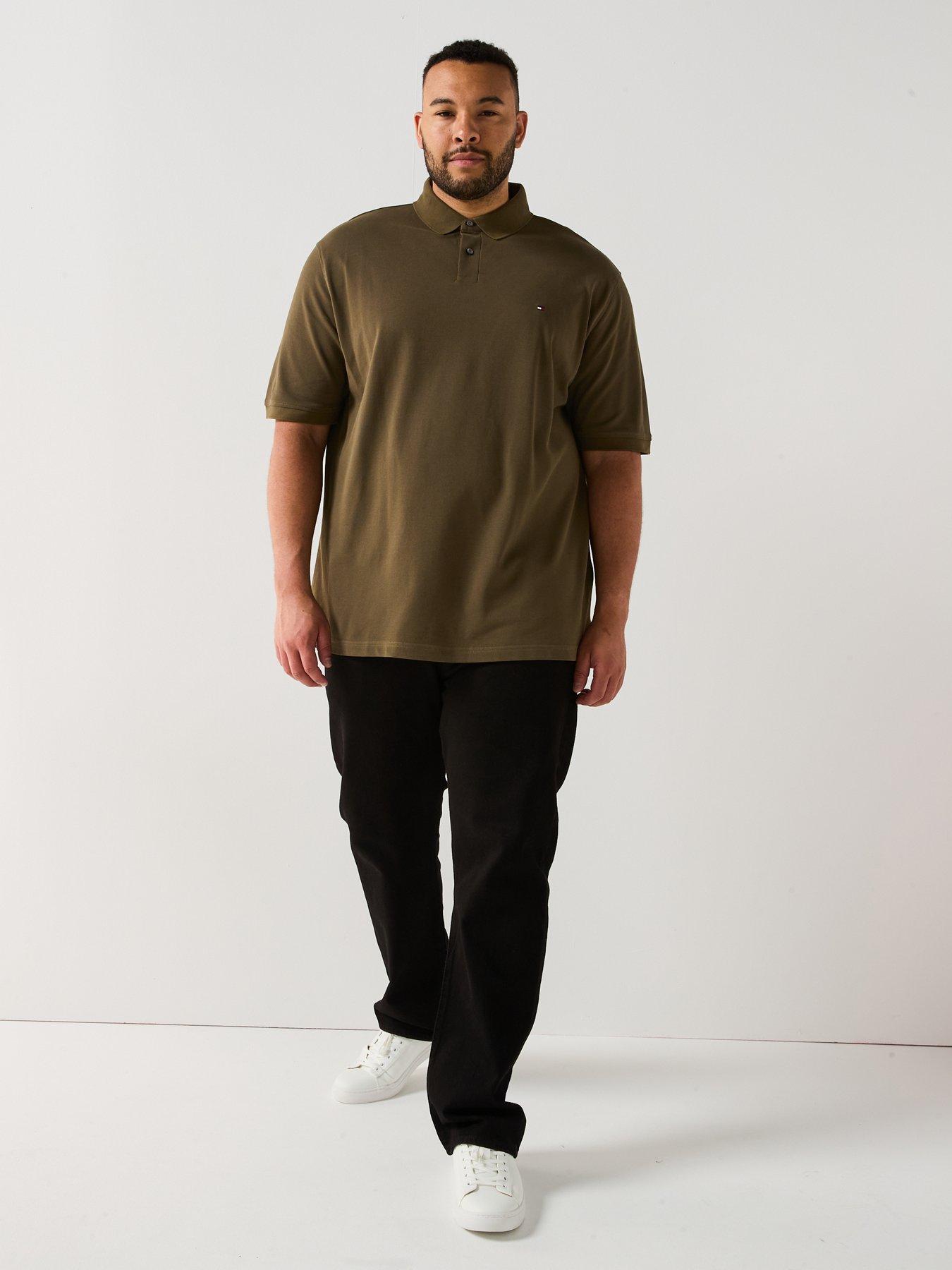 Image 3 of 4 of Tommy Hilfiger Big &amp; Tall 1985 Regular Fit Polo Shirt - Dark Khaki