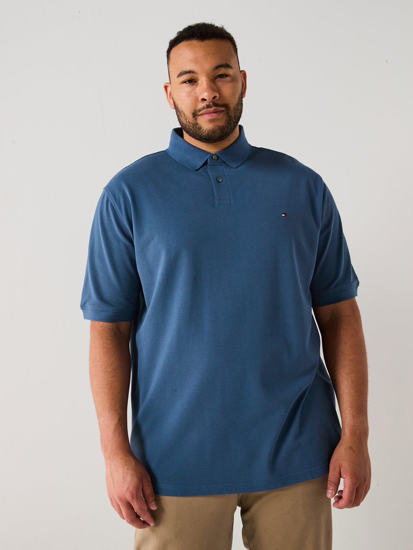 undefined Big & Tall 1985 Regular Fit Polo Shirt - Blue