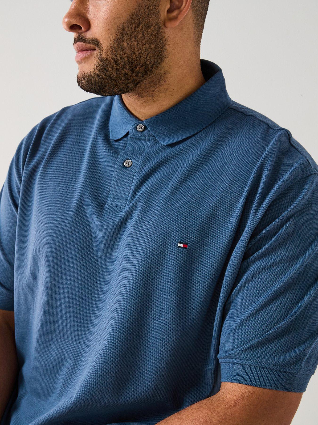 Image 5 of 5 of Tommy Hilfiger Big &amp; Tall 1985 Regular Fit Polo Shirt - Blue