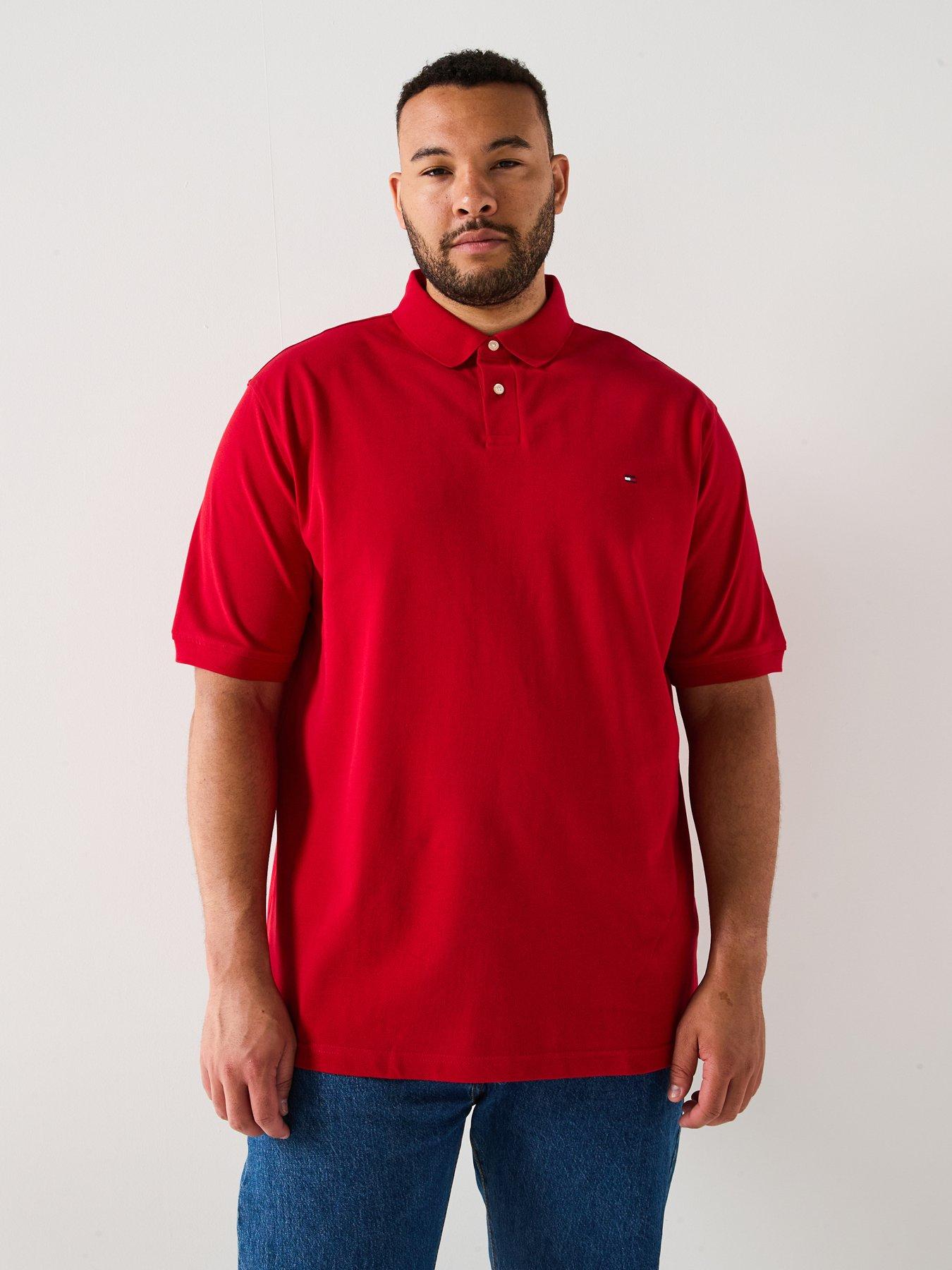 undefined Big & Tall 1985 Regular Fit Polo Shirt - Red