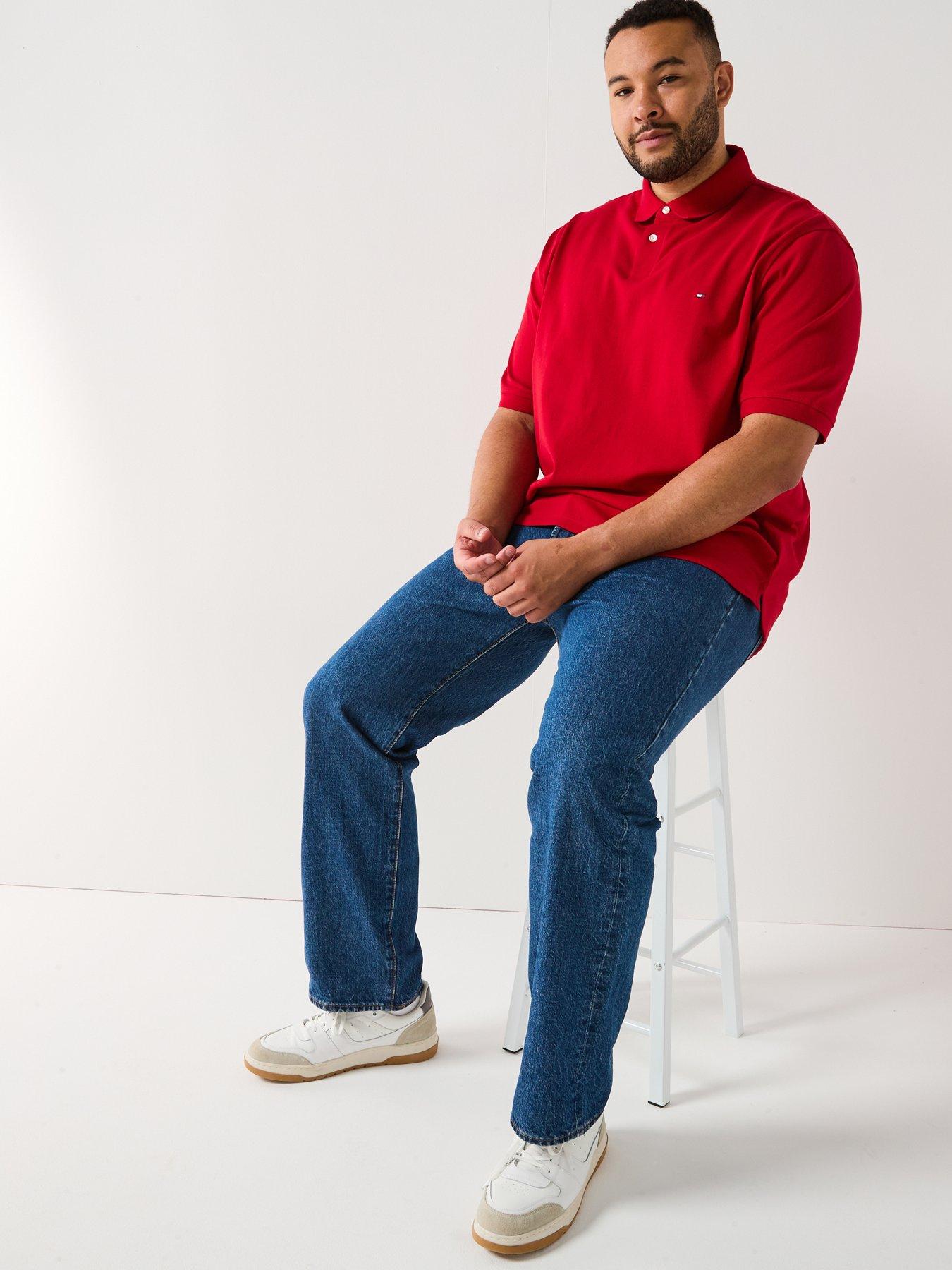 Image 3 of 4 of Tommy Hilfiger Big &amp; Tall 1985 Regular Fit Polo Shirt - Red