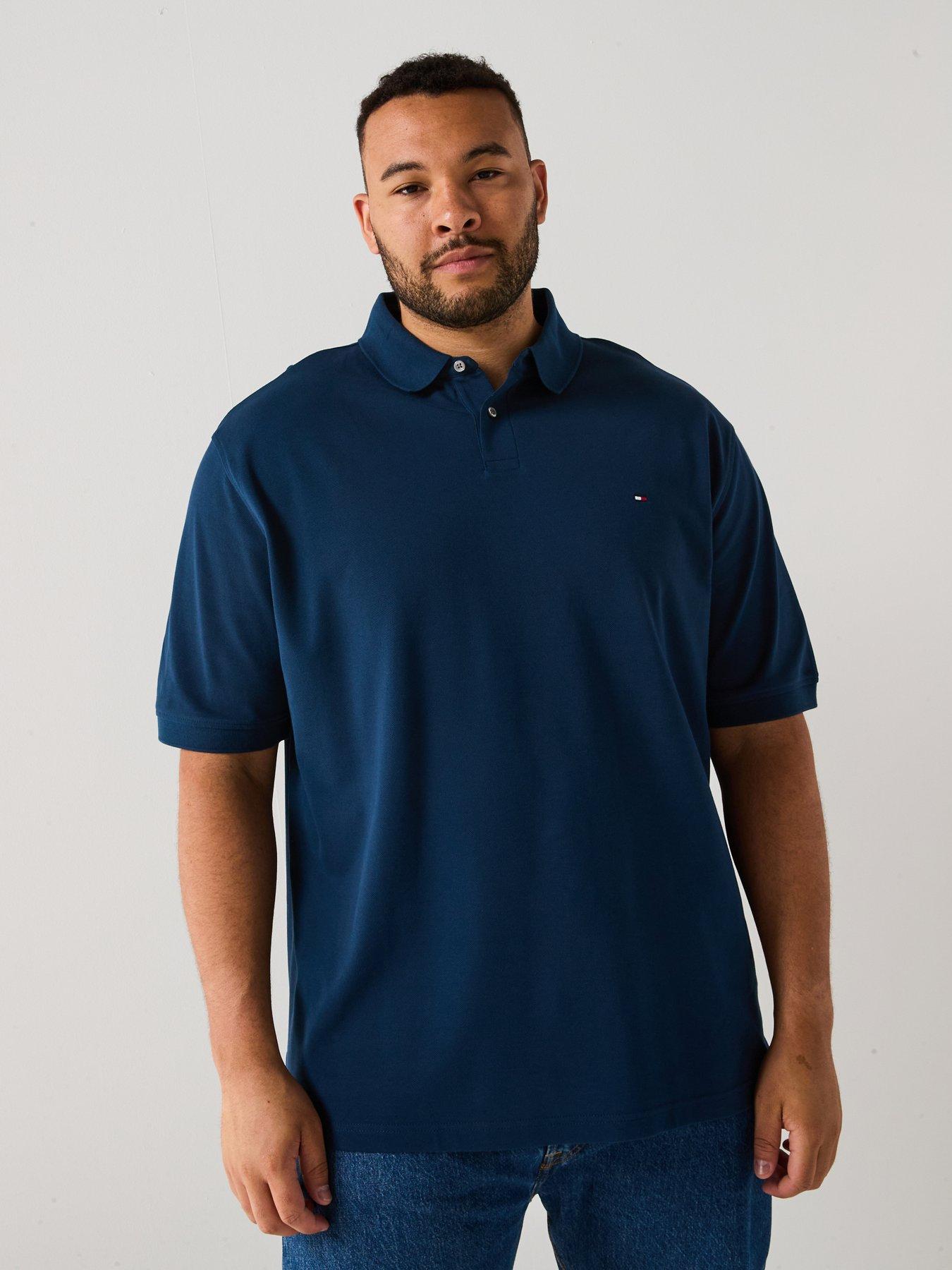 undefined Big & Tall 1985 Regular Fit Polo Shirt - Dark Blue