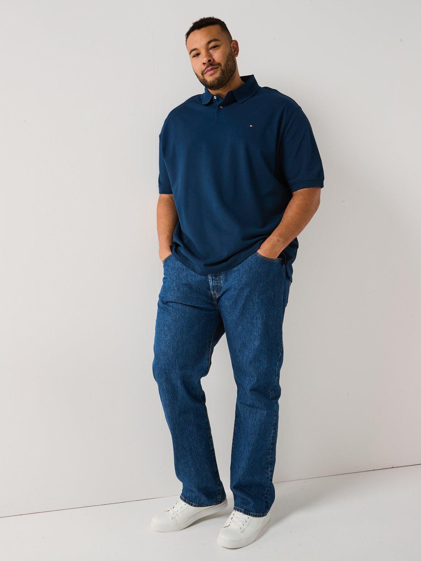 Tommy Hilfiger Big & Tall 1985 Regular Fit Polo Shirt - Dark