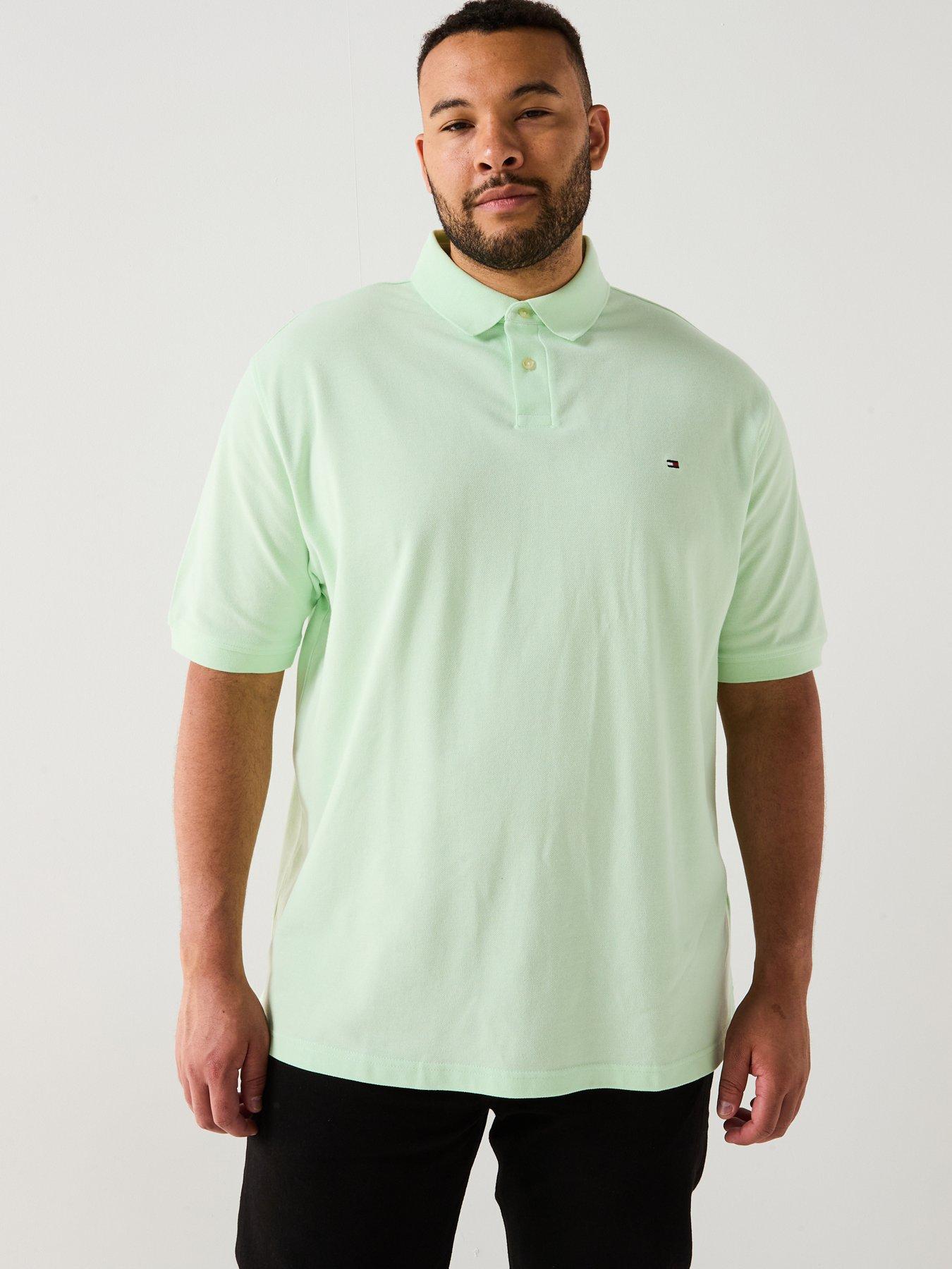 undefined Tommy Hilfiger Big  &  Tall 1985 Regular Fit Polo Shirt - Light Green