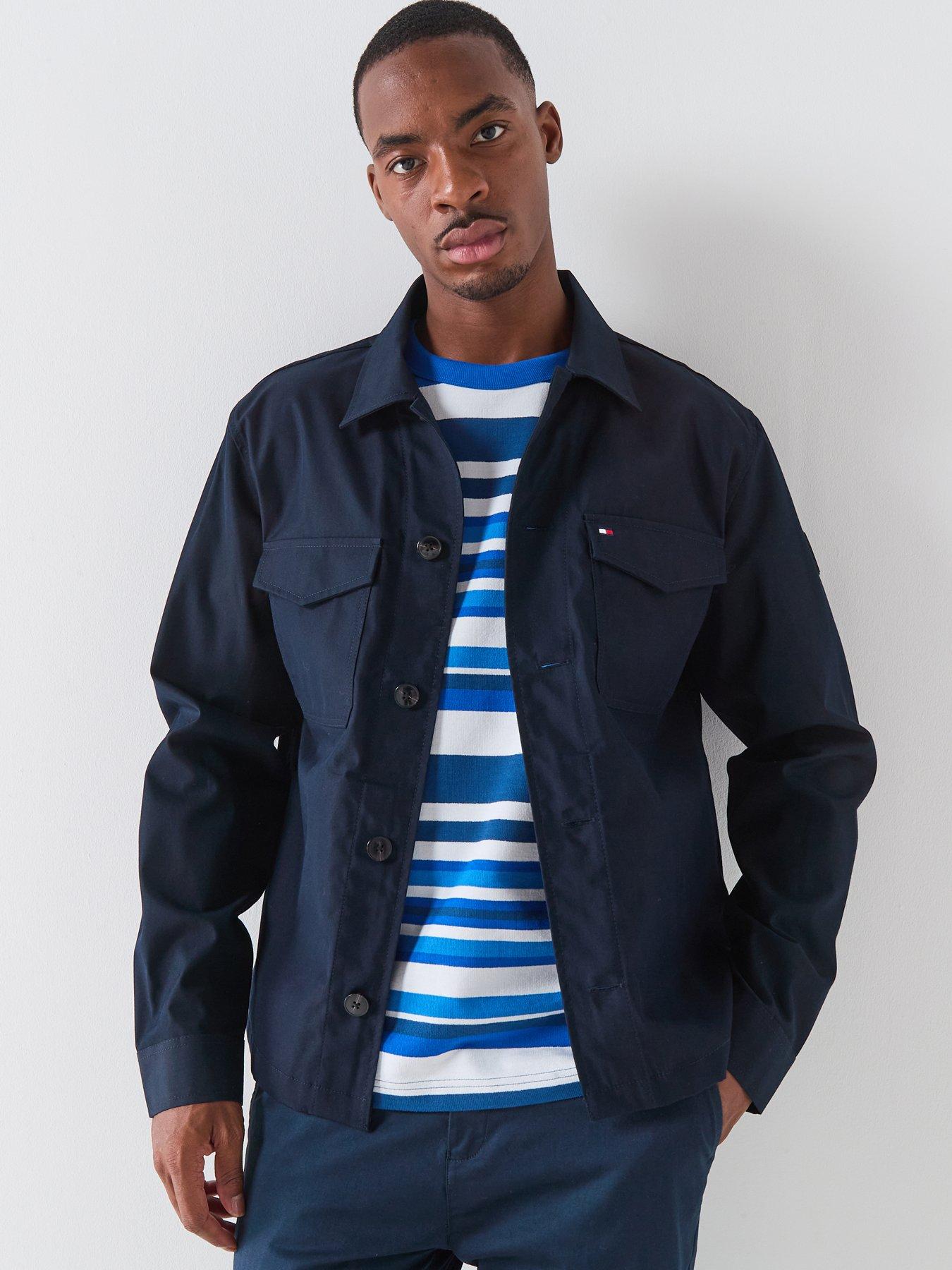 Tommy Hilfiger Cotton Nylon Overshirt - Navy