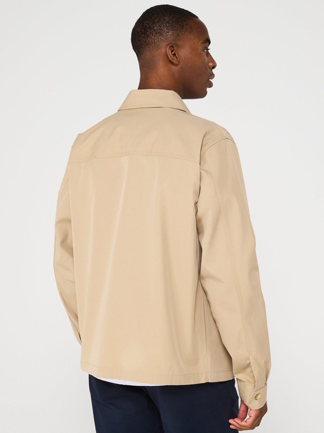  image of tommy-hilfiger-cotton-nylon-overshirt-natural