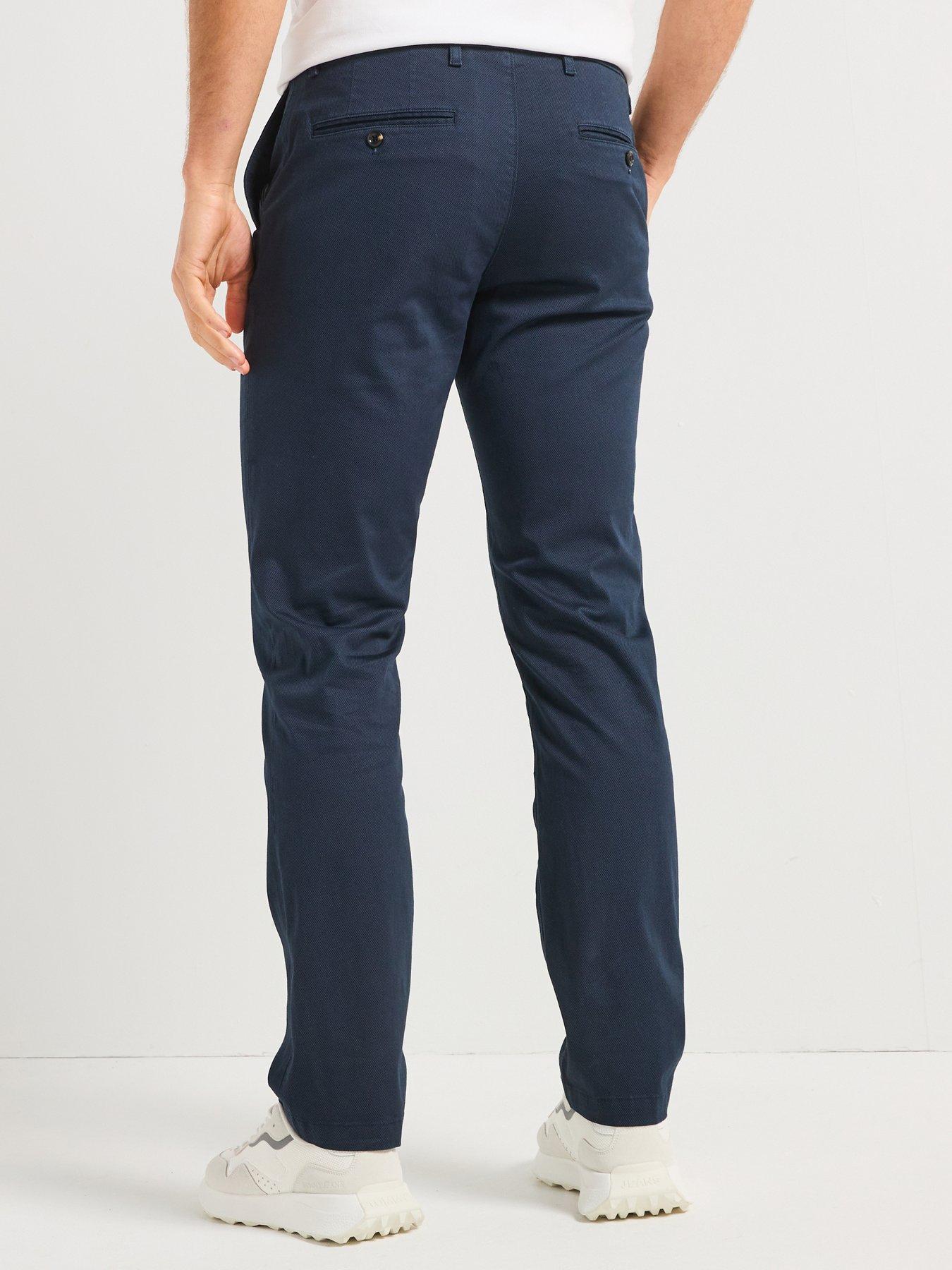  image of tommy-hilfiger-denton-printed-structure-chinos-navy