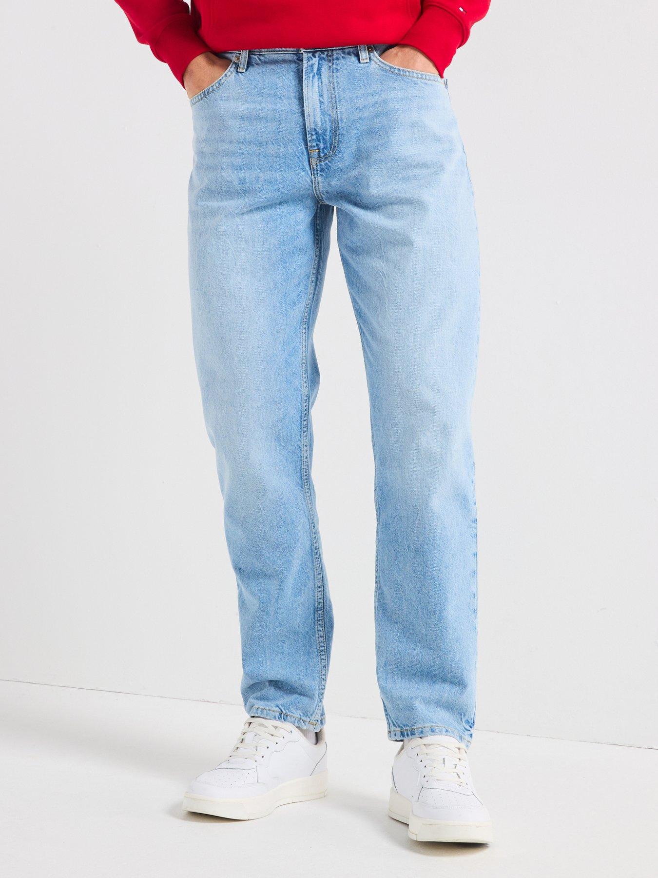  image of tommy-hilfiger-harlem-kai-indigo-tapered-jeans-light-blue