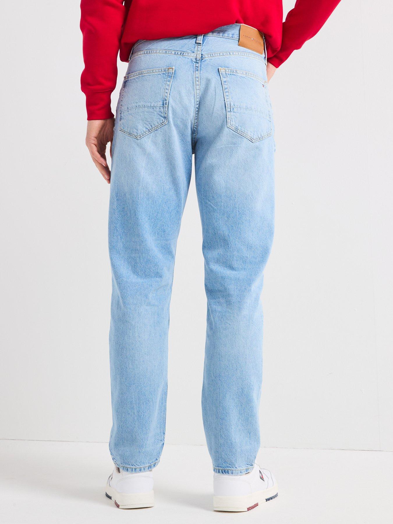  image of tommy-hilfiger-harlem-kai-indigo-tapered-jeans-light-blue