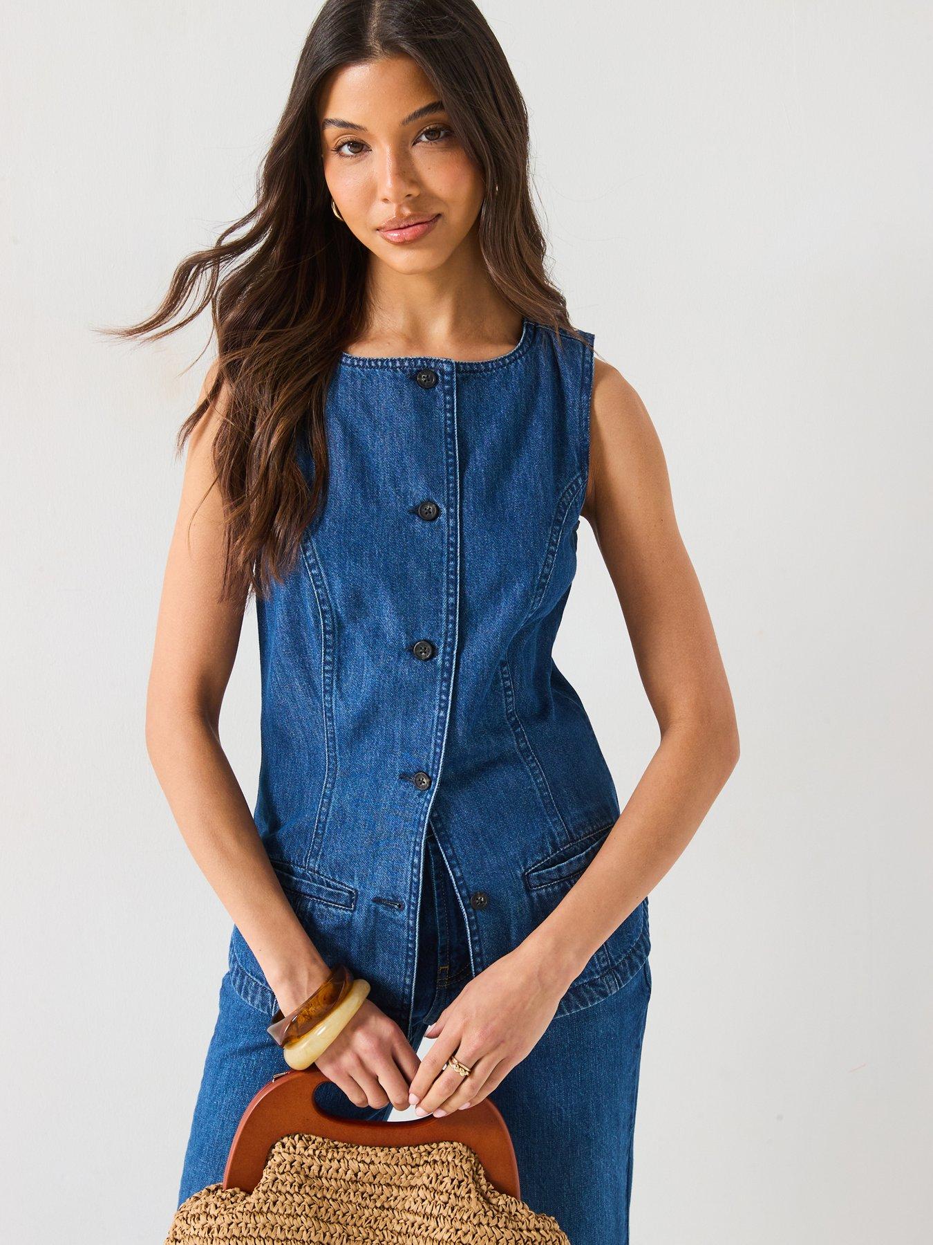 v-by-very-denim-button-waistcoat-top-dark-wash