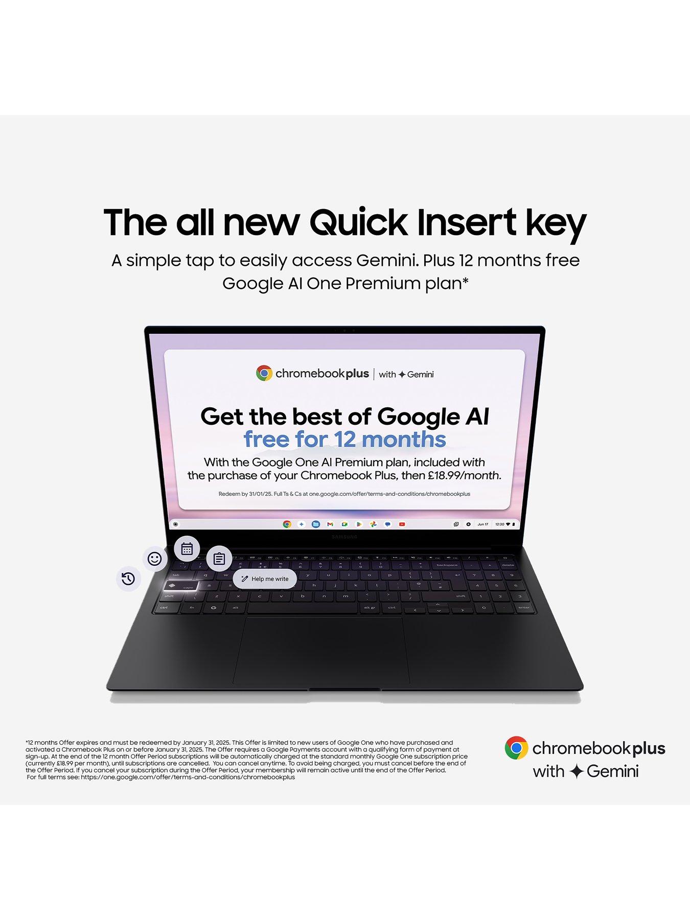  image of samsung-galaxynbspchromebook-plus--nbsp156in-fhd-amoled-intel-core-i5nbsp8gb-ram-256gb-ssdnbspneptune-blue-with-galaxynbspbuds-fe