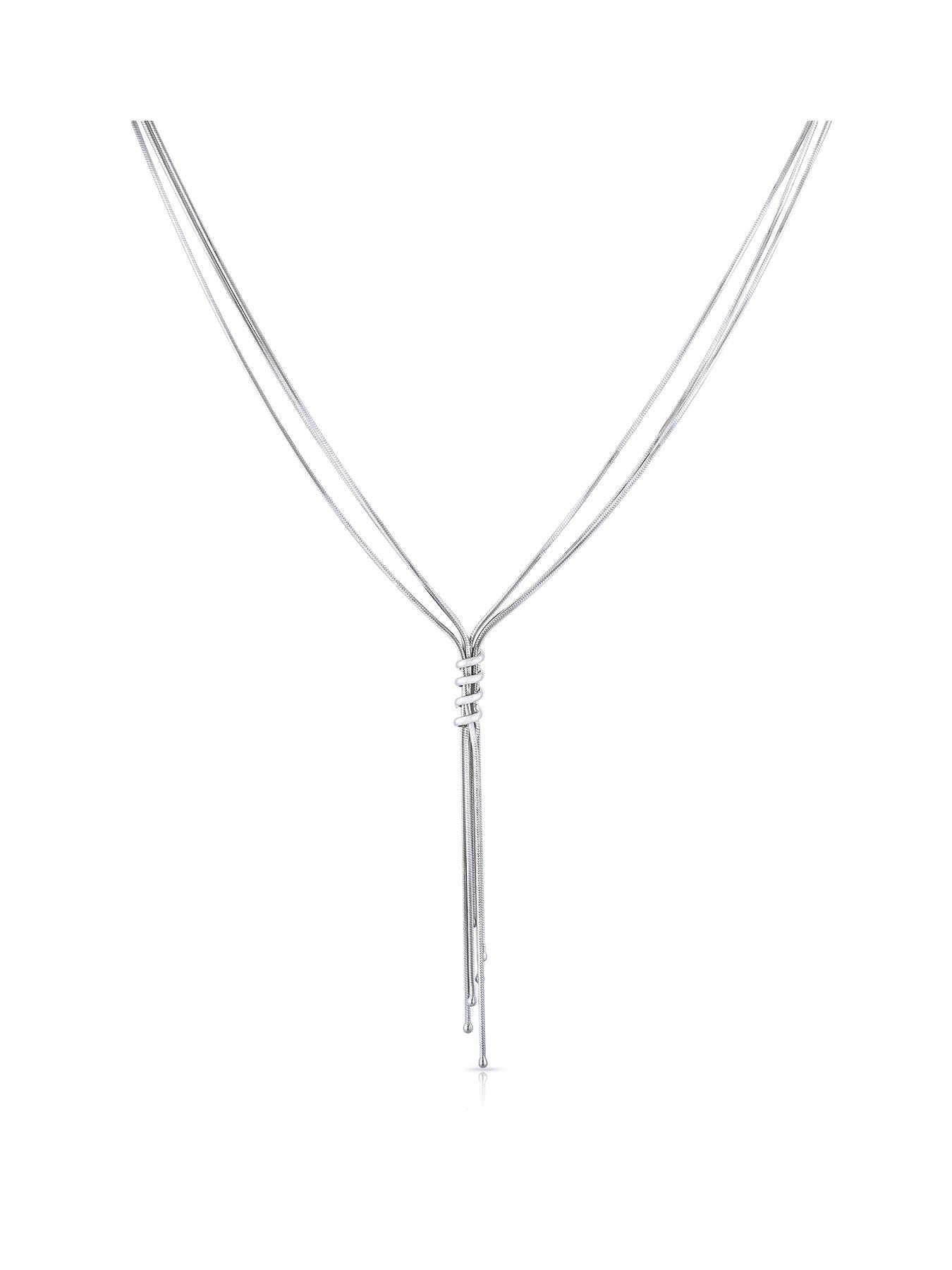 ernest-jones-sterling-silver-multi-snake-chain-tassel-necklace