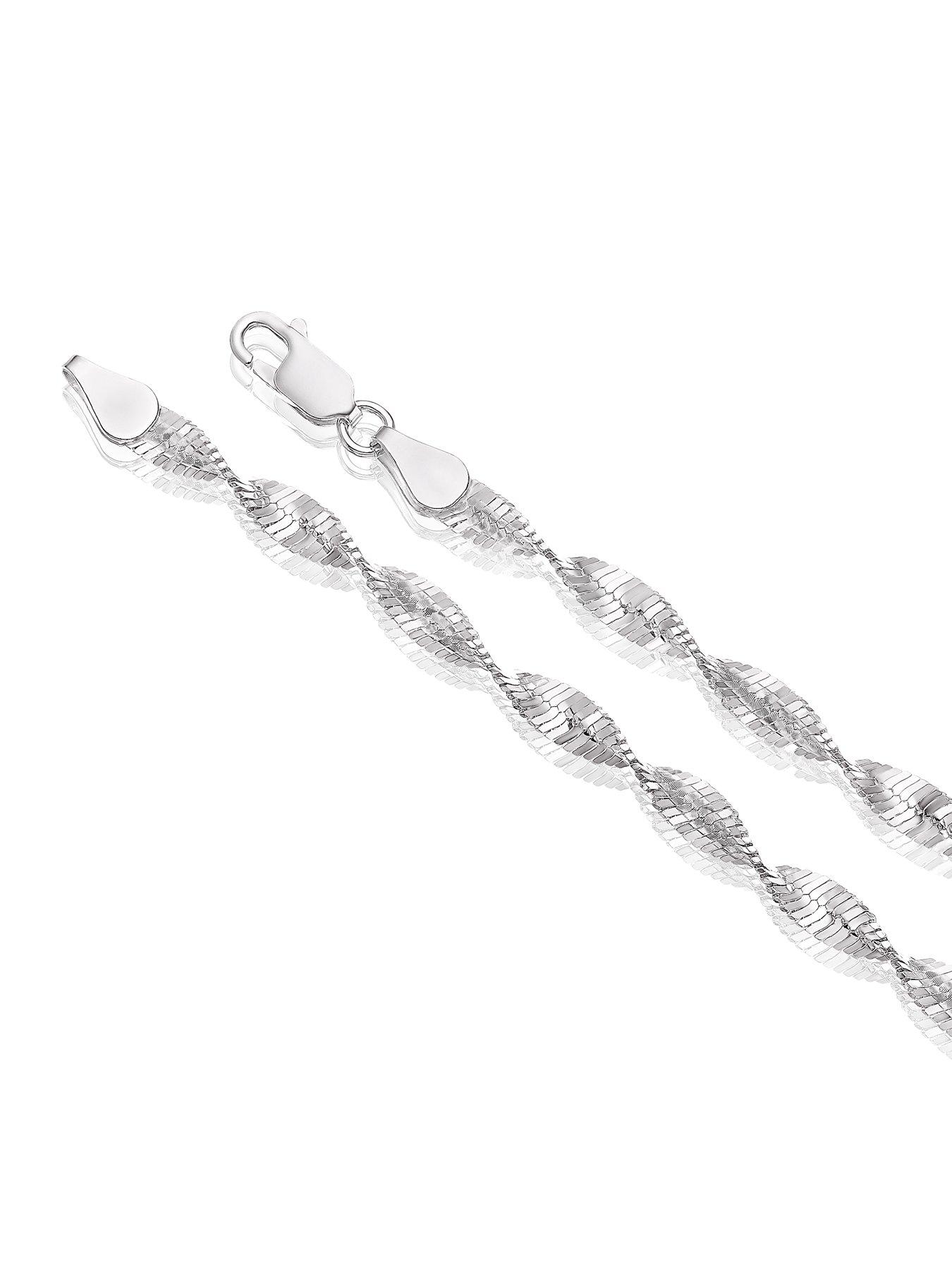  image of h-samuel-sterling-silver-twist-chain-necklace