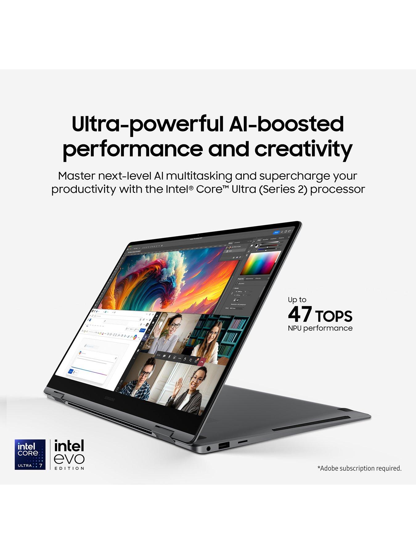  image of samsung-galaxy-book5-pro-360-copilot-pc-16in-wqxga-amoled-touchscreen-laptop-intel-core-ultra-7-16gb-ram-512gb-ssd-with-buds-fe