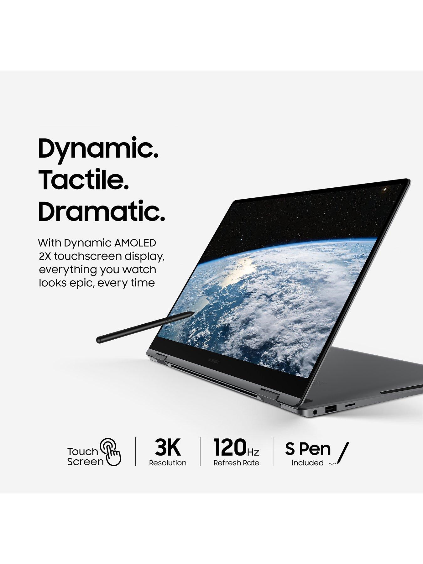  image of samsung-galaxy-book5-pro-360-copilot-pc-16in-wqxga-amoled-touchscreen-laptop-intel-core-ultra-7-16gb-ram-512gb-ssd-with-buds-fe