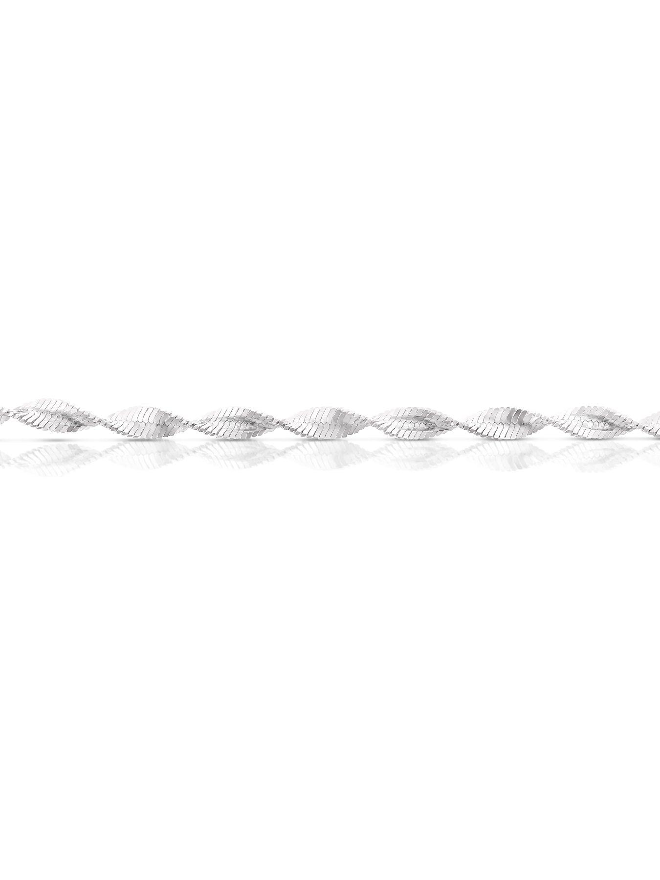  image of h-samuel-sterling-silver-twist-chain-bracelet
