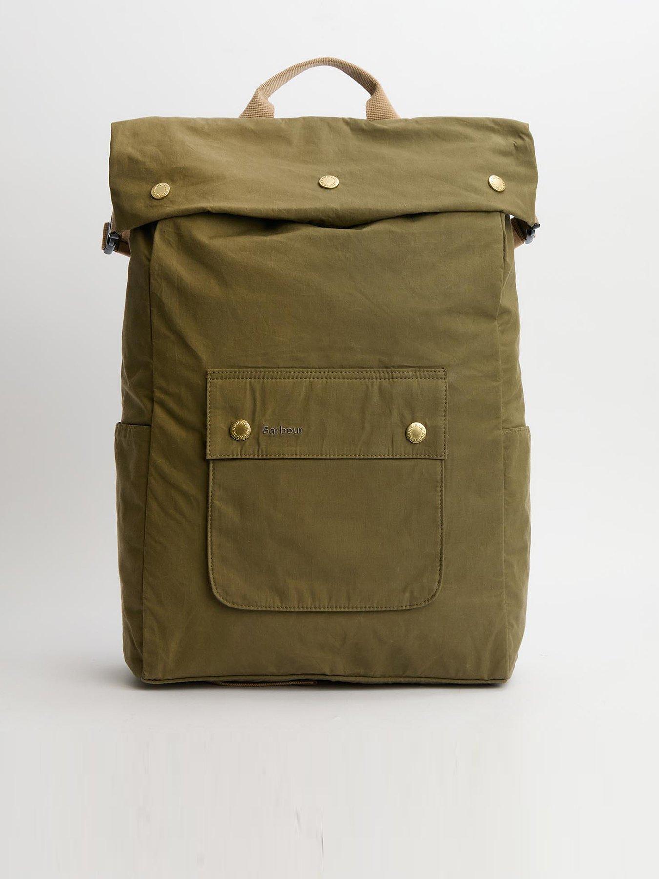 barbour-transport-foldover-backpack-dark-green
