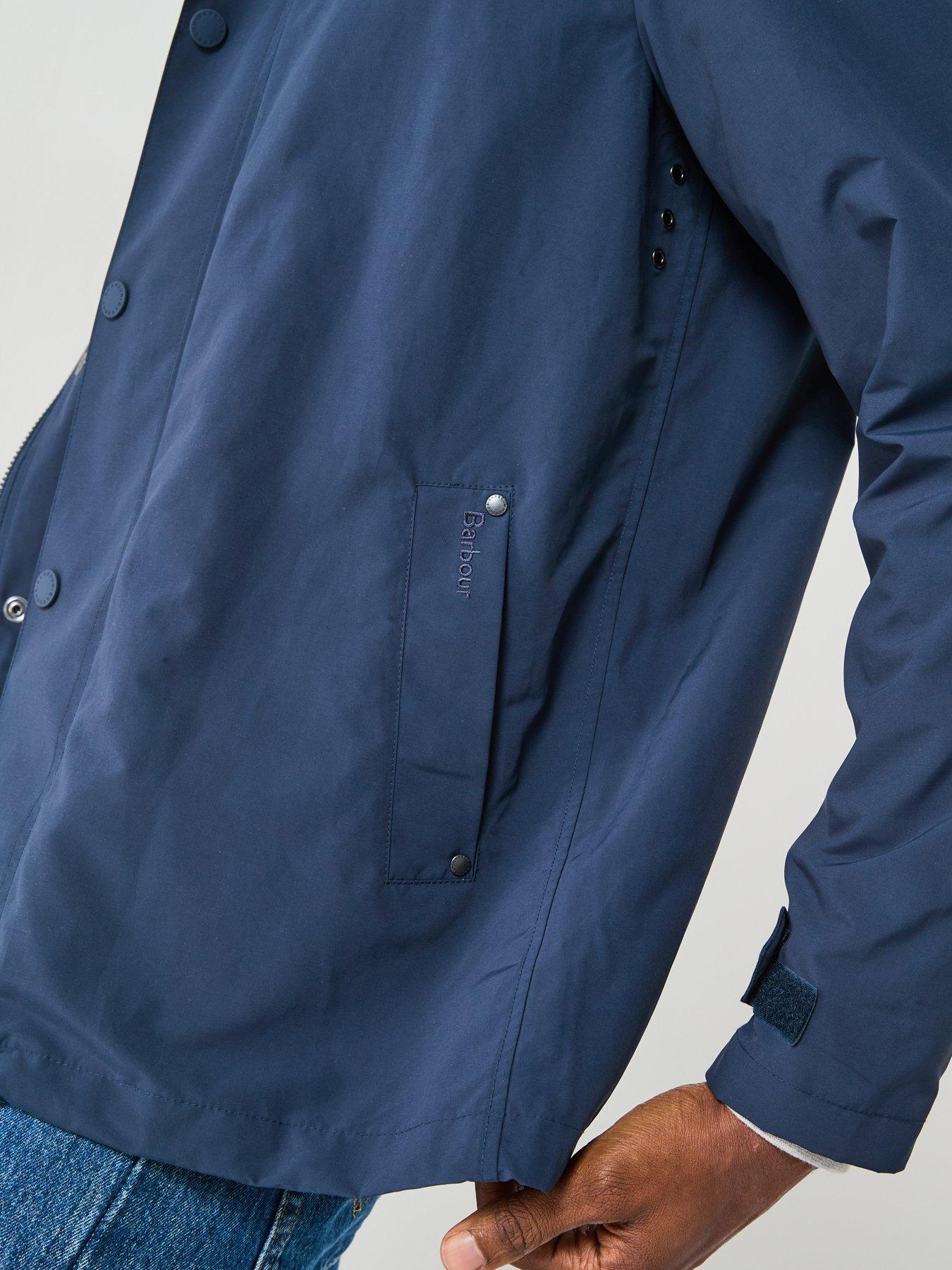  image of barbour-quay-showerproof-jacket-navy