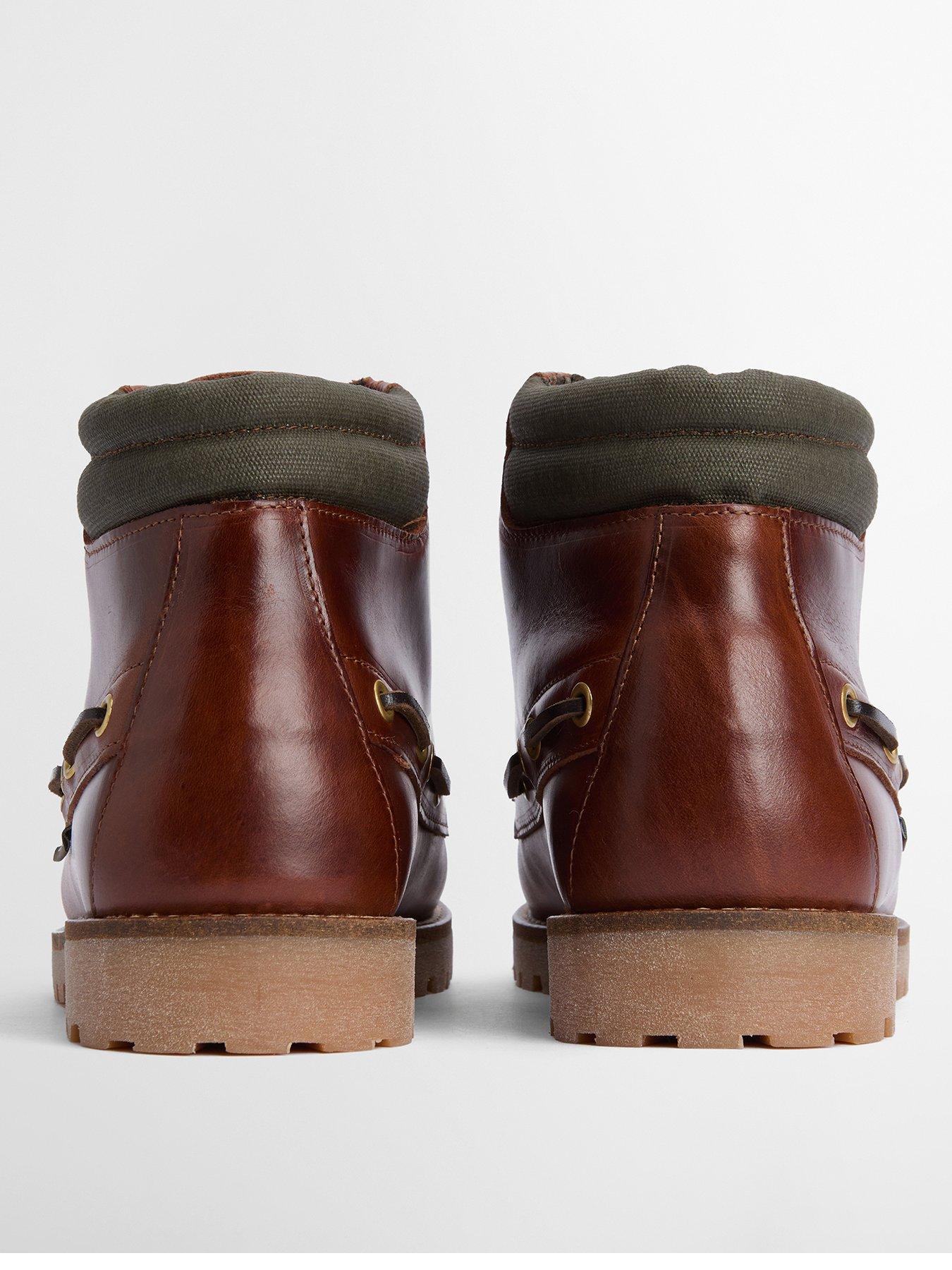  image of barbour-tiller-moccasin-lace-up-boot-brown