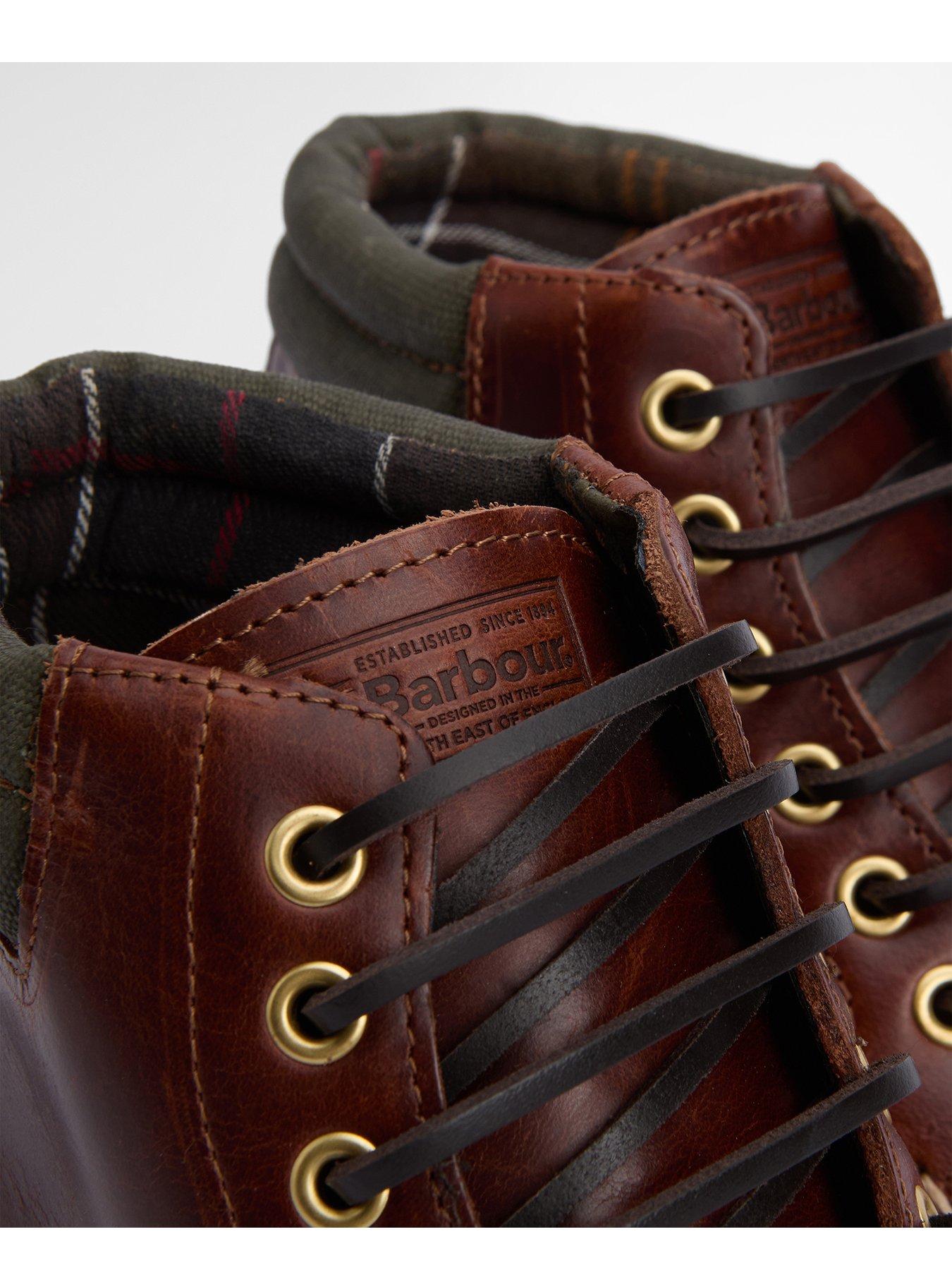  image of barbour-tiller-moccasin-lace-up-boot-brown