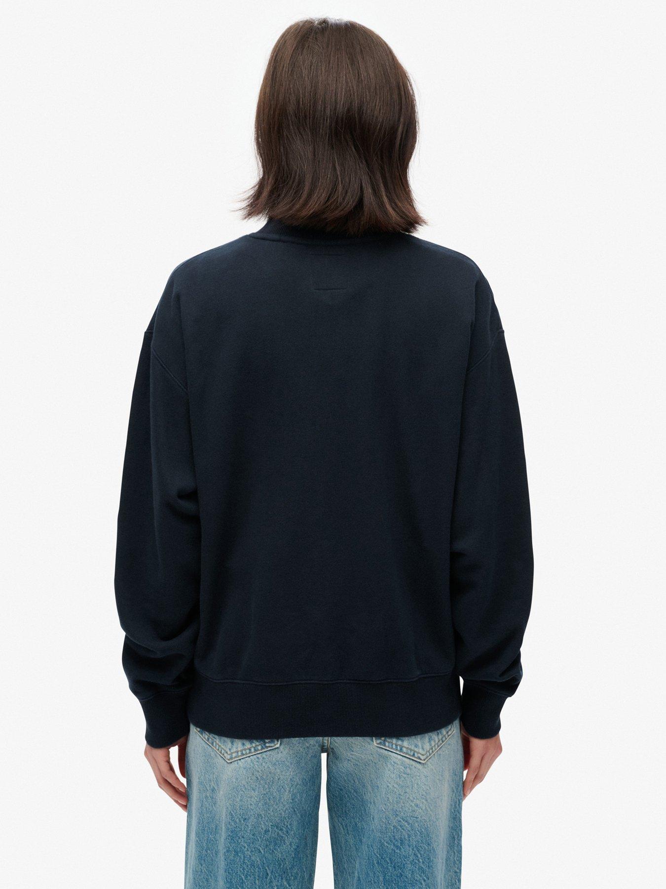 Image 2 of 6 of Superdry Travel Souvenir Logo Sweatshirt - Navy