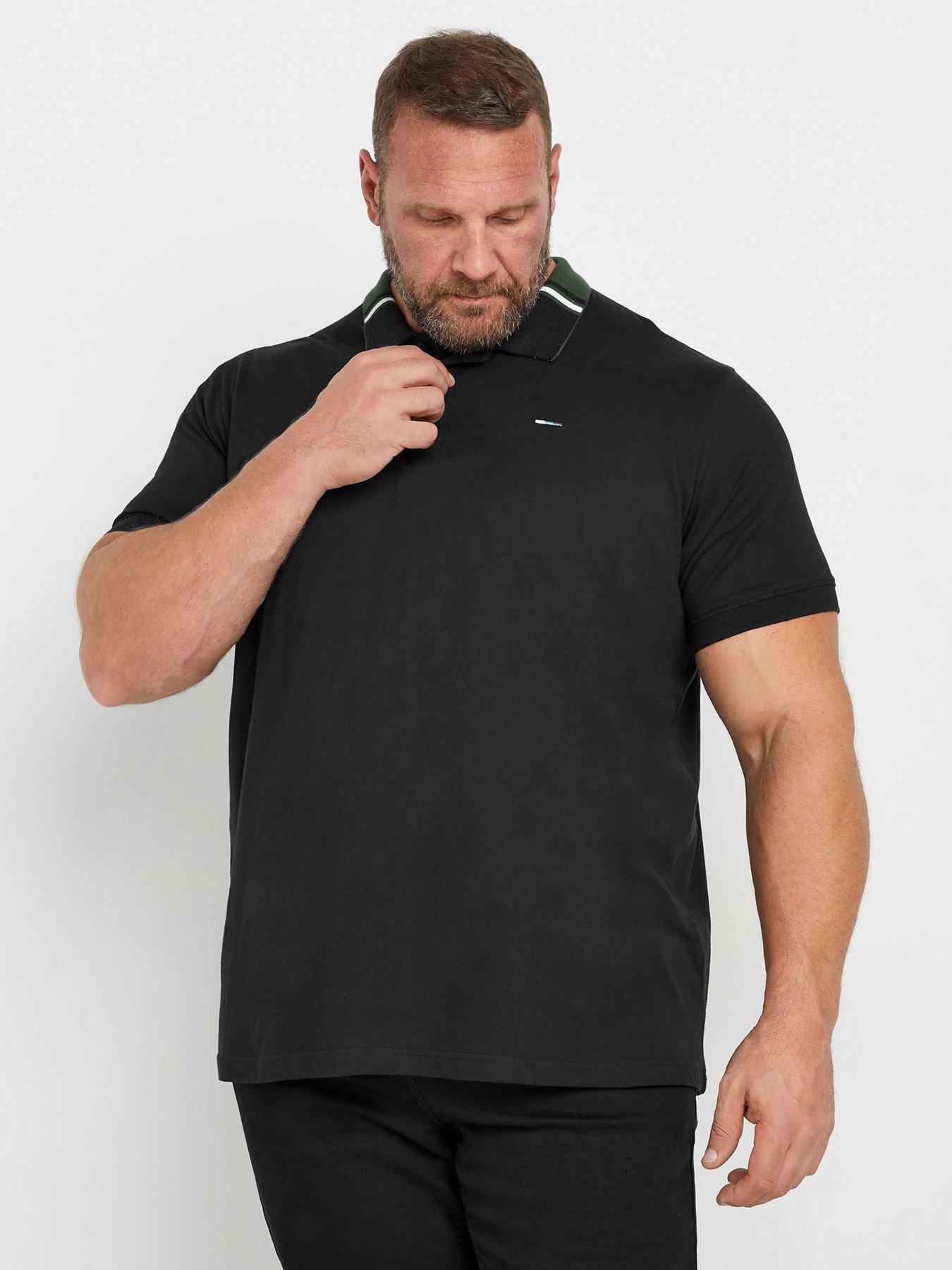 badrhino-big-amp-tall-jacquard-polo-shirt-black