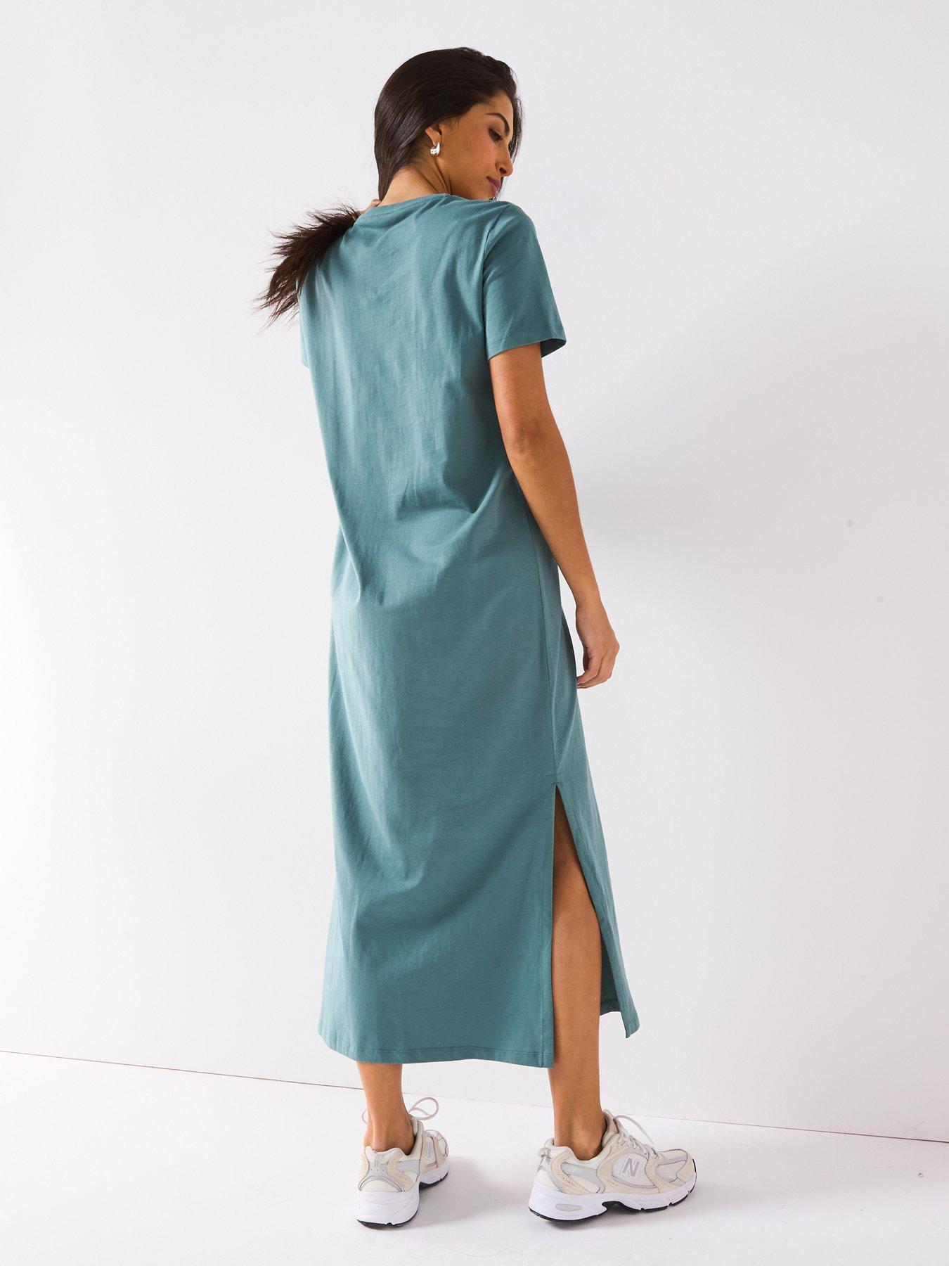  image of everyday-jersey-basic-midaxi-dress-green